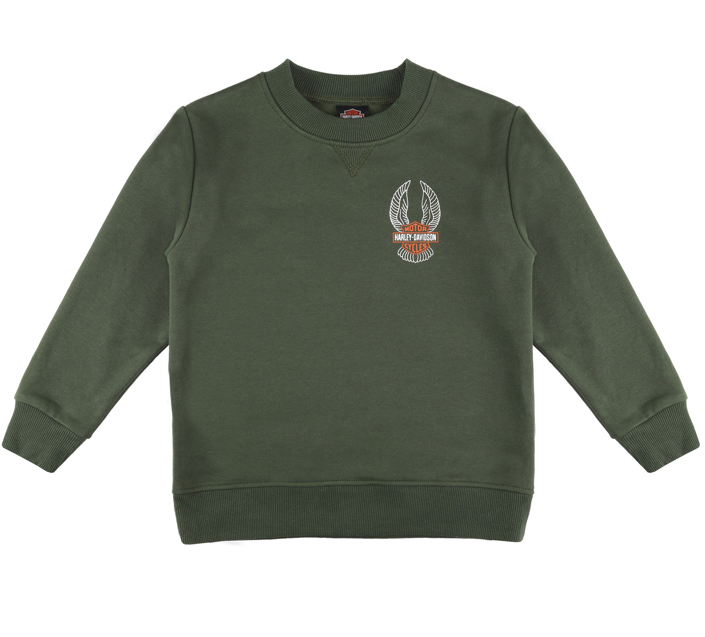 Toddler Boys Bar & Shield Fleece Crew