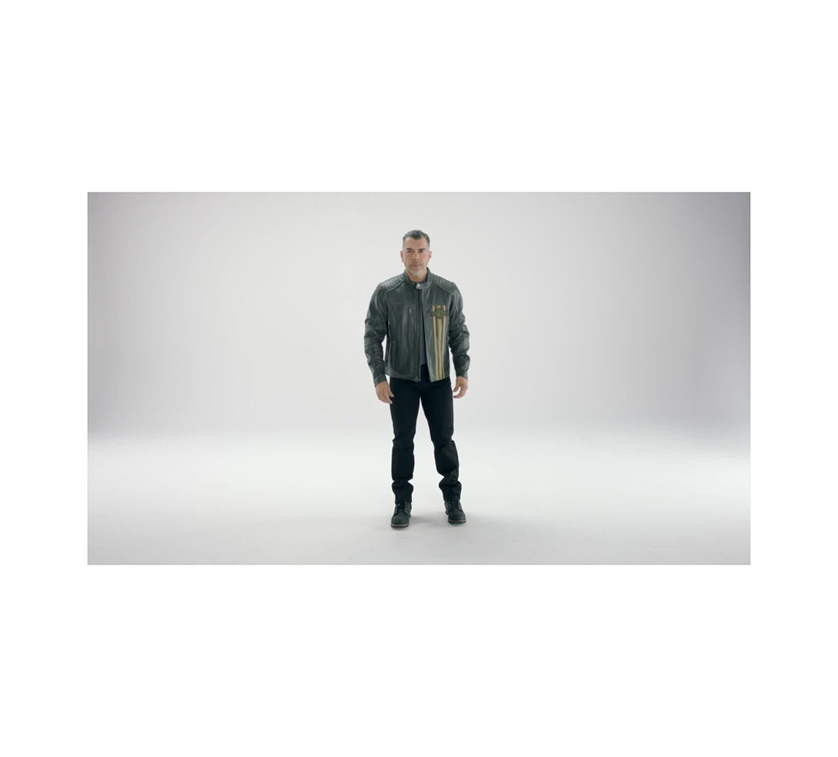 Men's H-D Triple Vent Passing Link II Leather Jacket