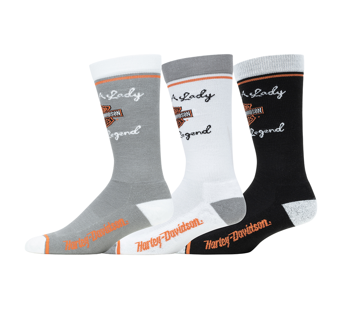 Be A Legend Logo Mid Calf Socks - 3 Pack