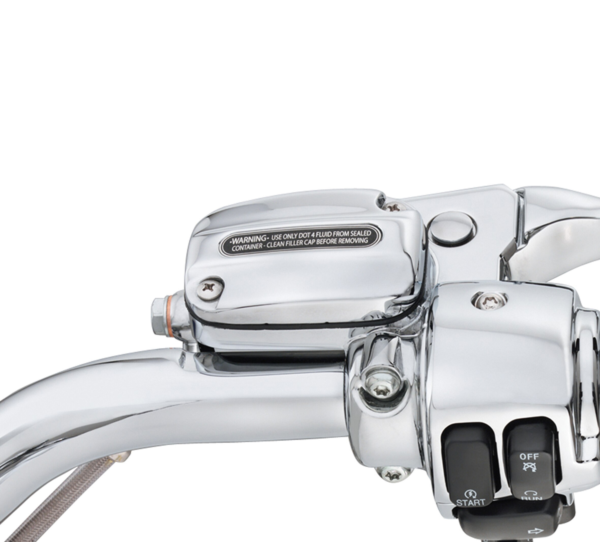 Chrome Clutch Bracket and Master Cylinder Reservoir Kit