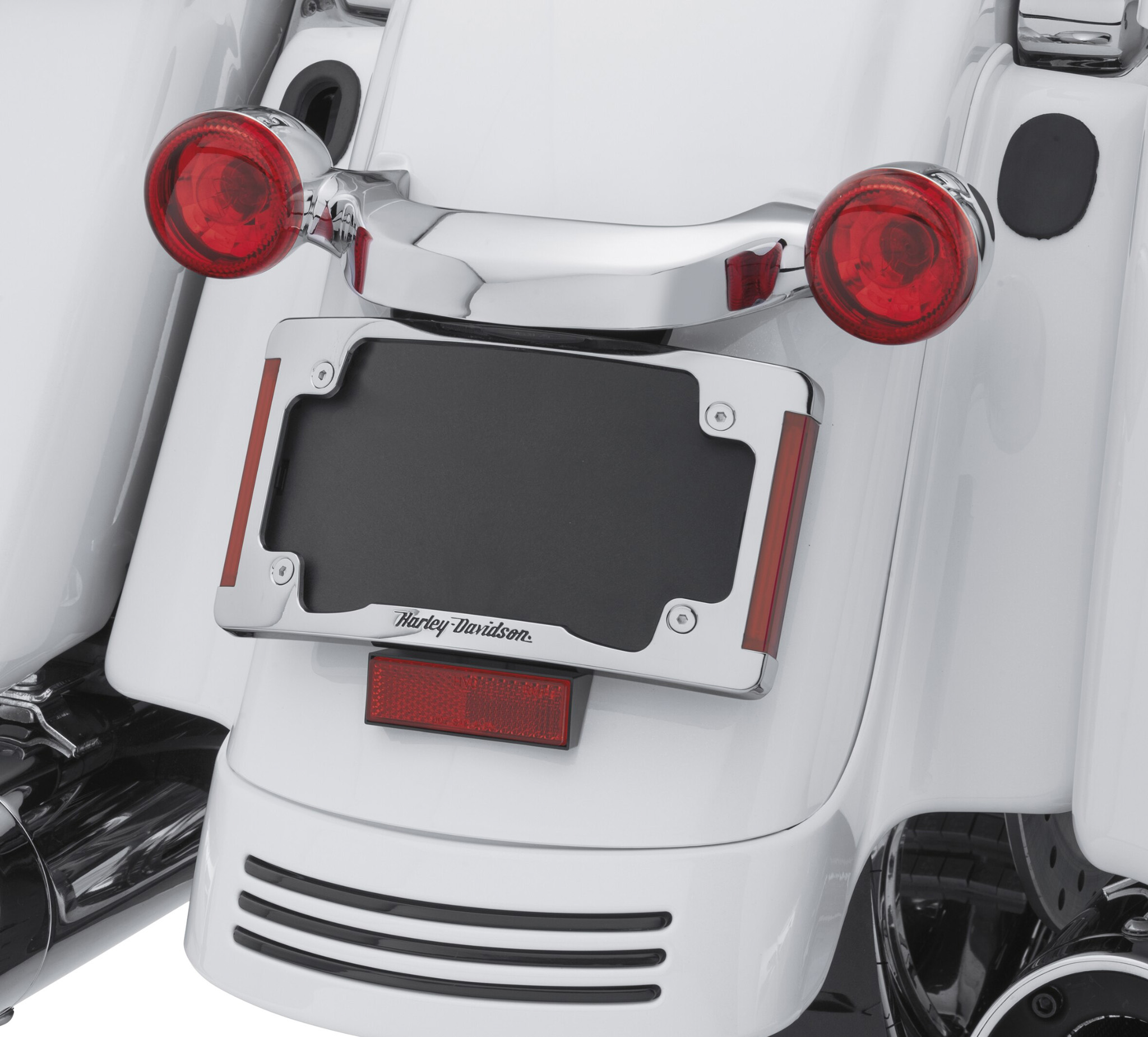 Curved License Plate Frame with LED Lighting