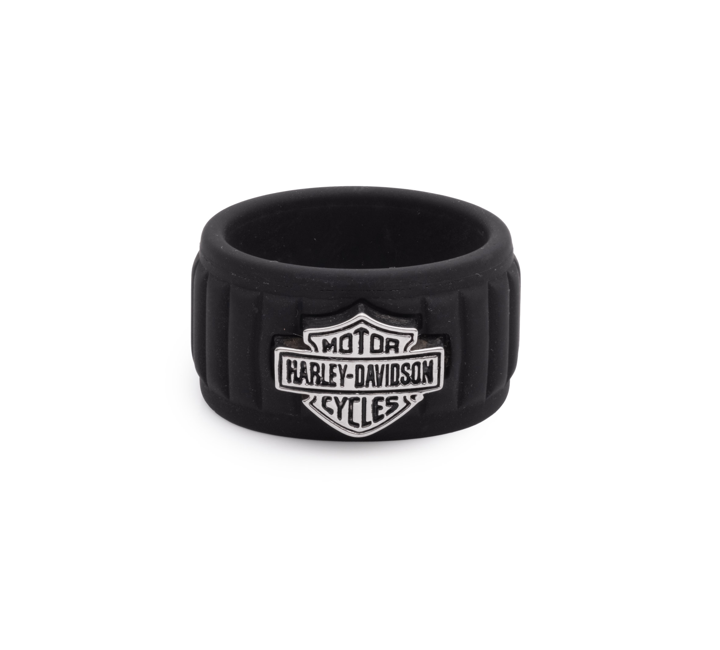 Men's Woven Leather Curb Link Flying Eagle Bracelet | Harley