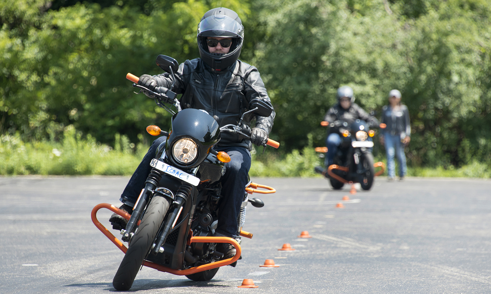 rider on a training course