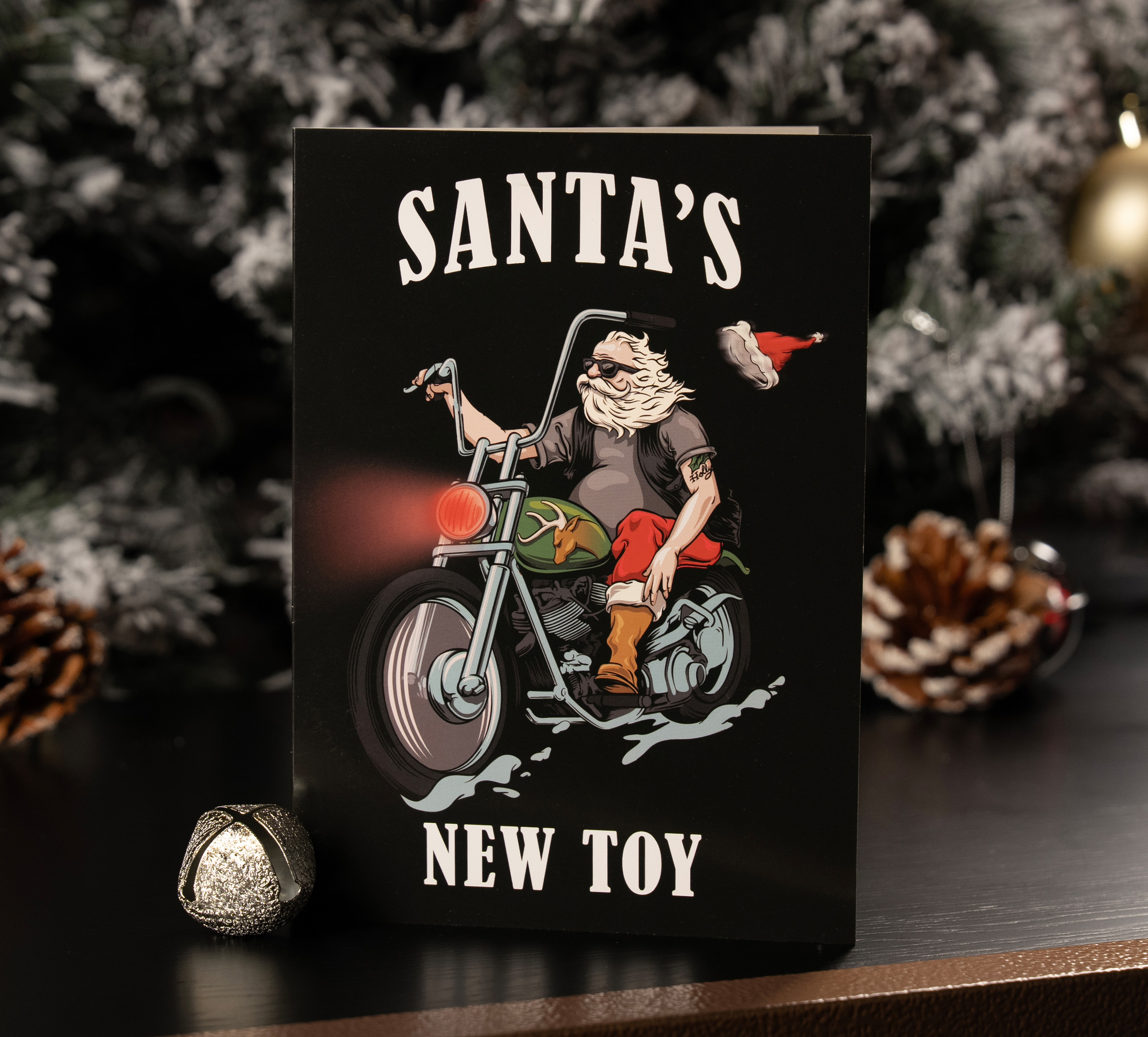 Santa's New Toy Holiday Greeting Cards, 12 pack
