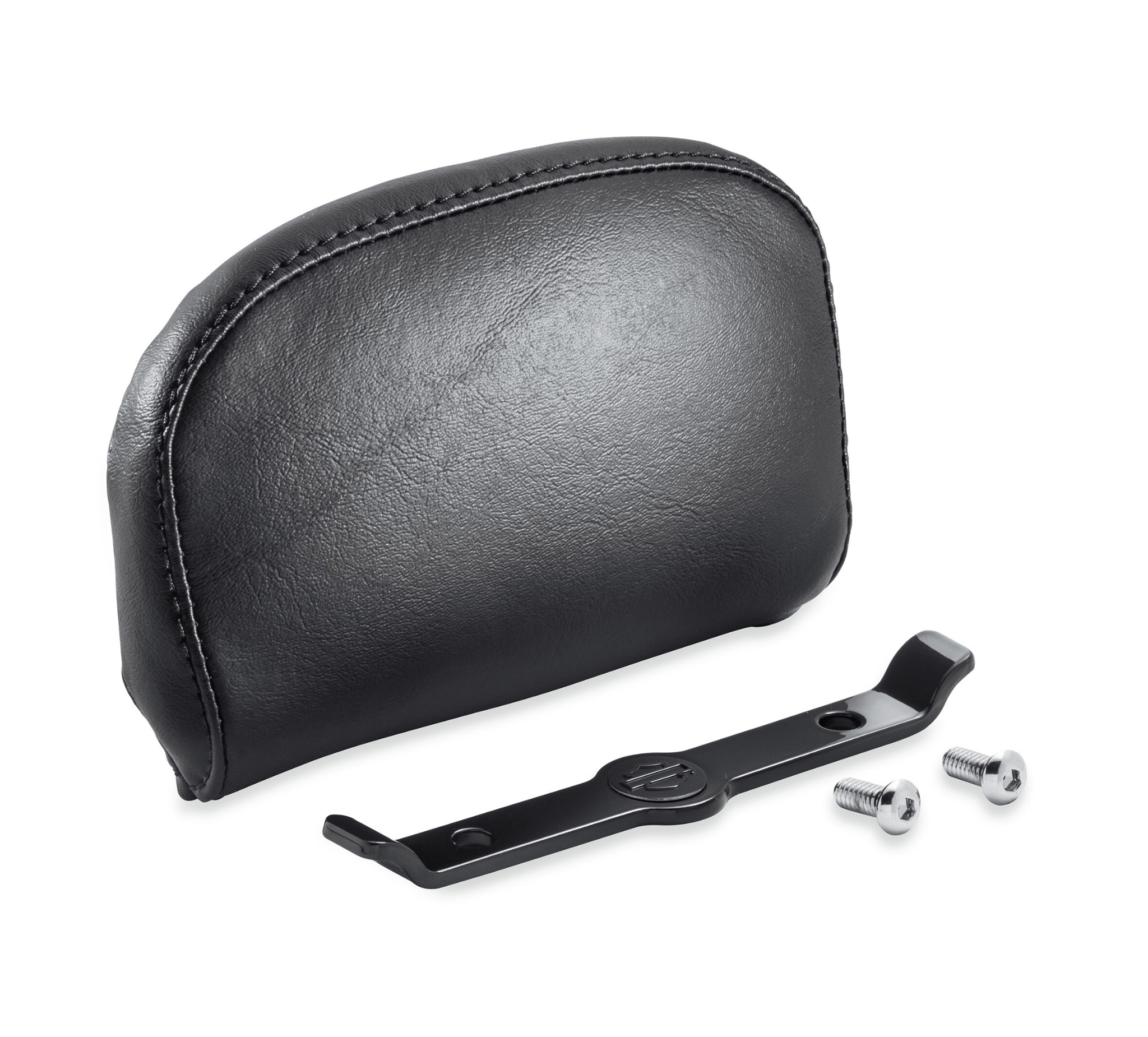 Passenger Backrest Pad - Compact - Smooth Black Vinyl