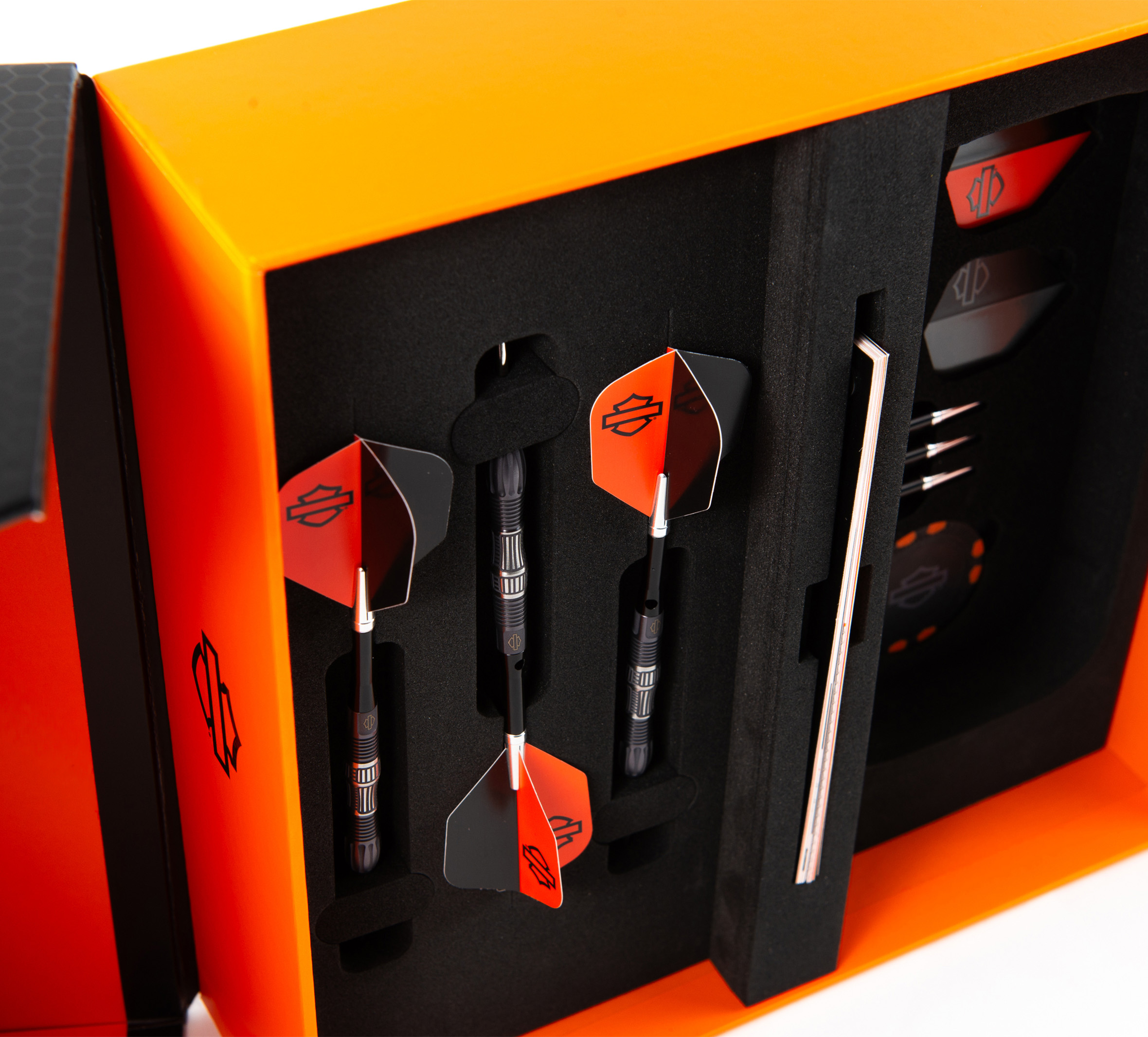 H-D EV-O-LUTION Laser Engraved Tungsten Boxed Dart Set