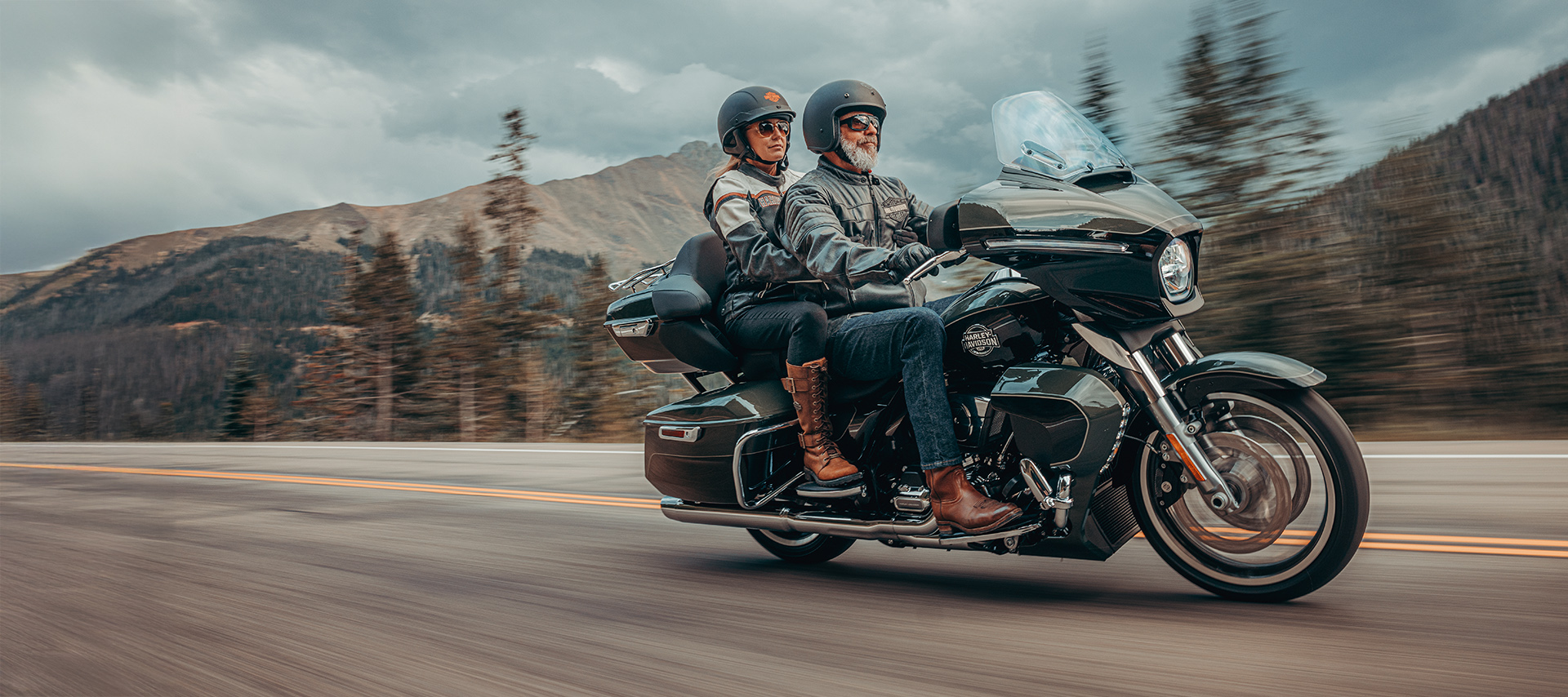 2026 CVO Street Glide Limited Motorcycle Riding Shot