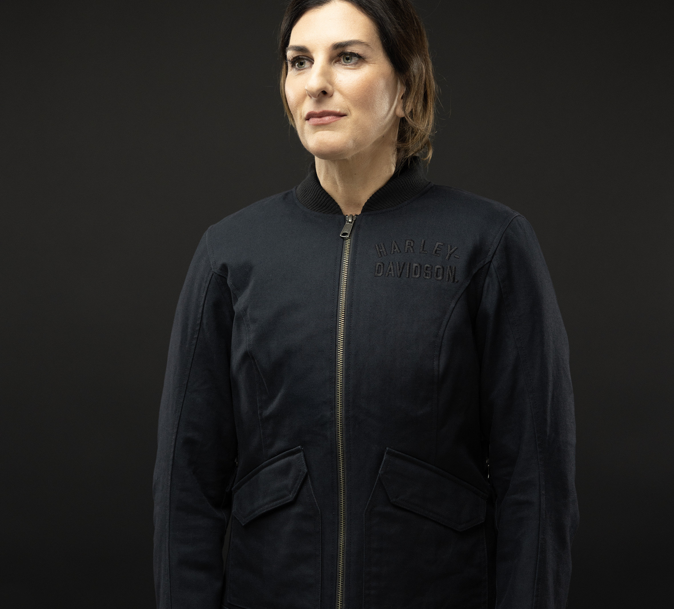 Women's H-D Flex Layering System Bomber Riding Jacket Outer Layer