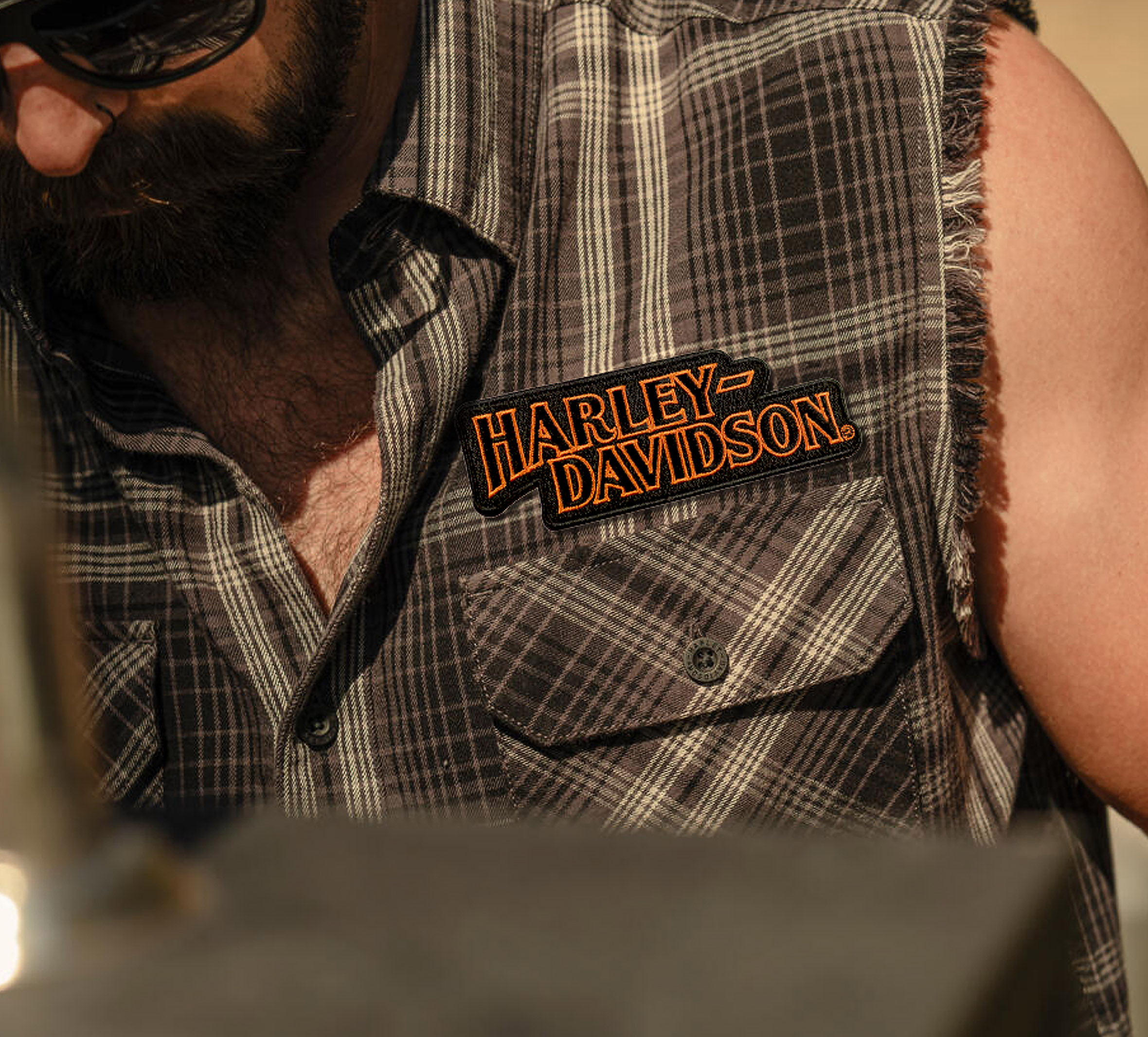 5" Harley-Davidson  Two Tone Patch