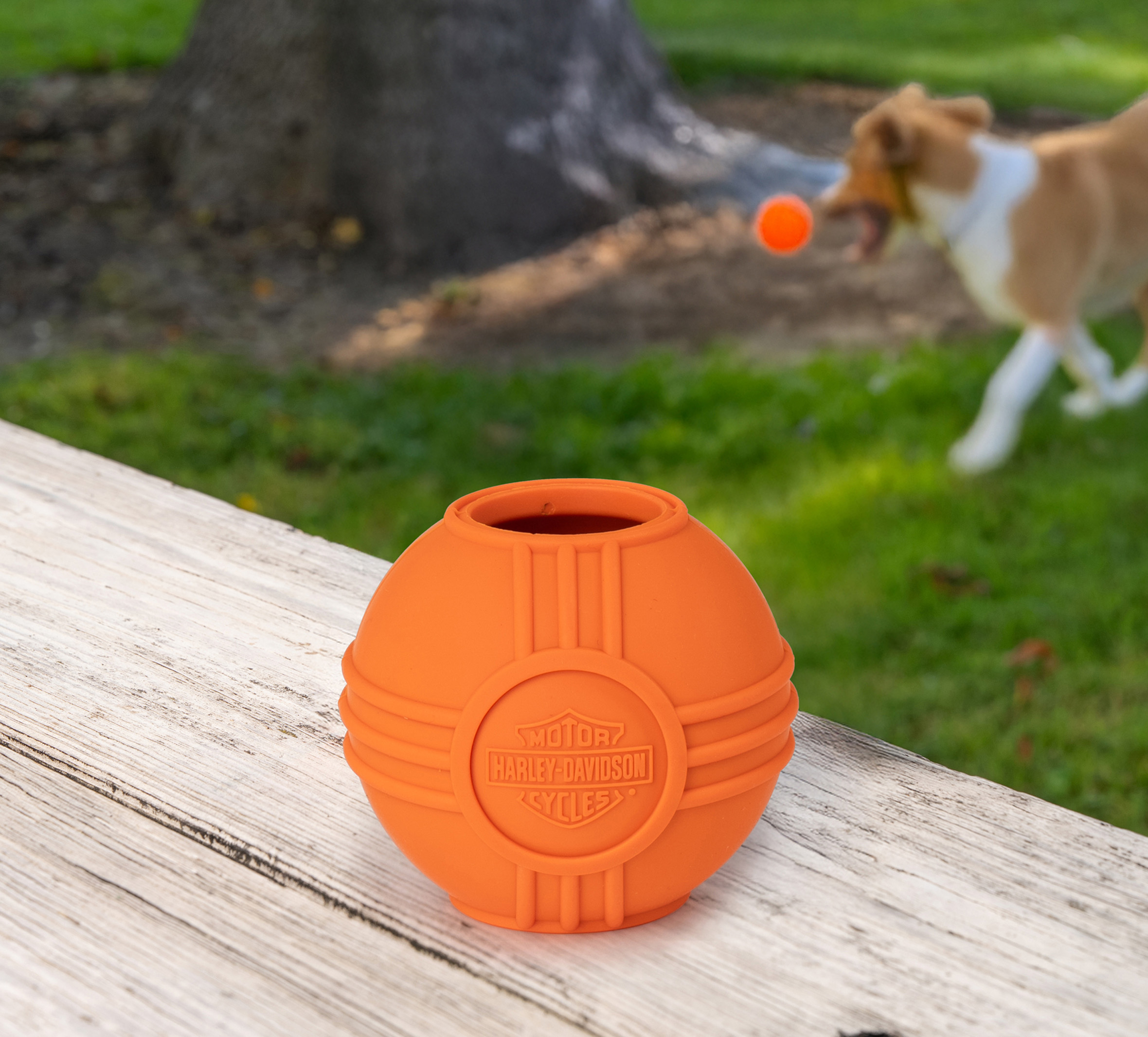 Bar & Shield Rubber Ball Toy