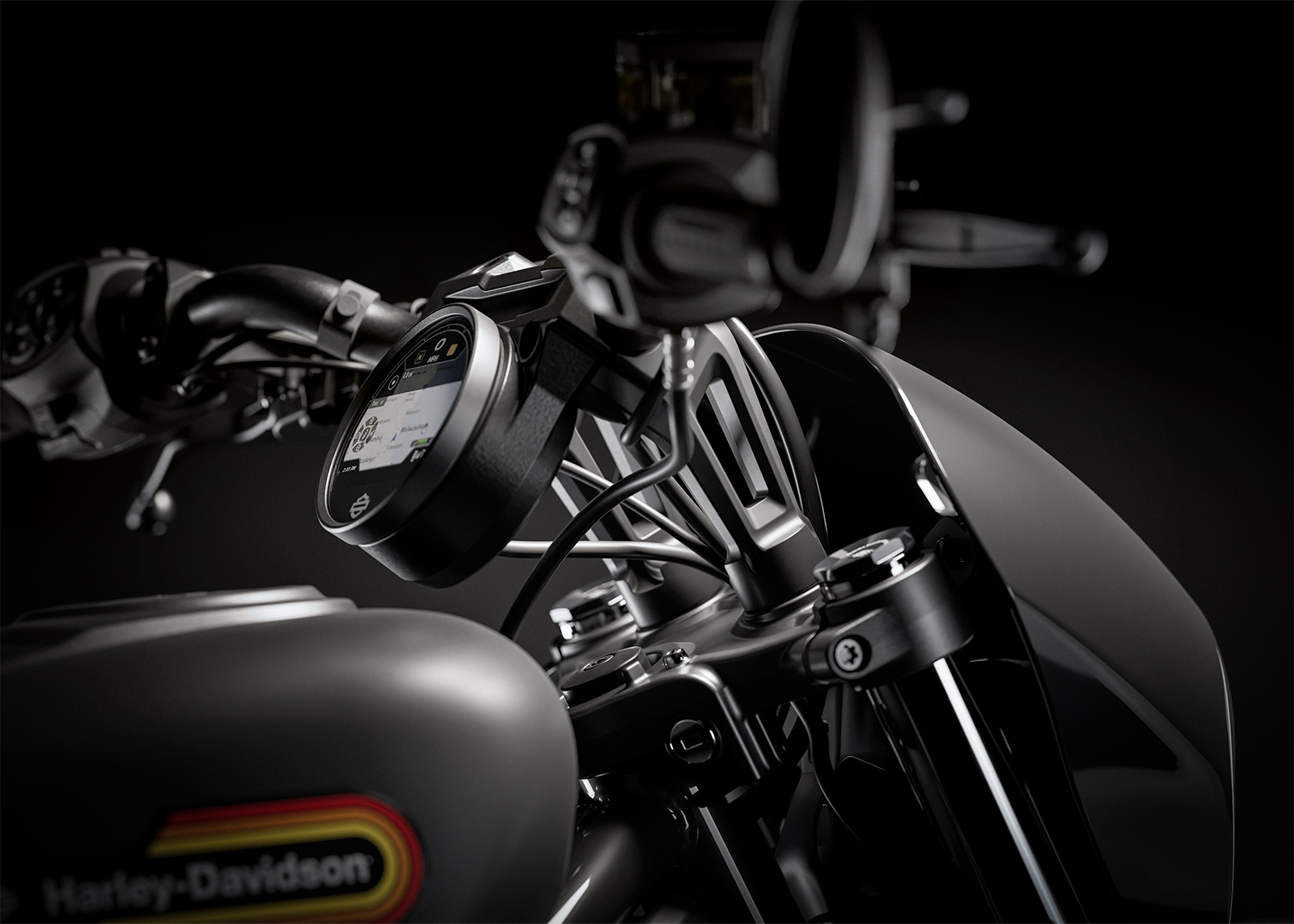 Der hohe Lenker der 2025er Nightster Special