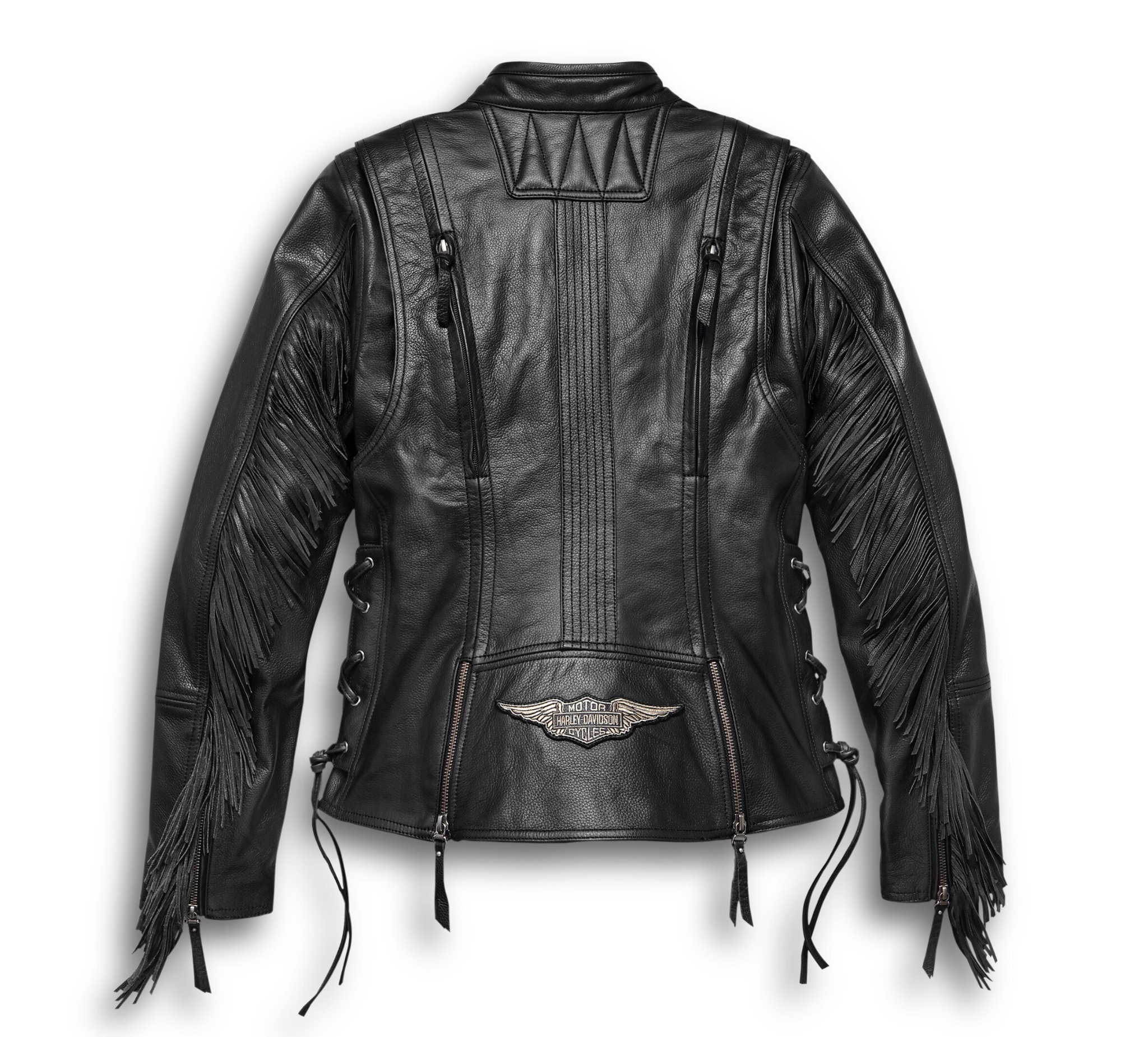 Women's Boone Fringed Leather Jacket - Tall