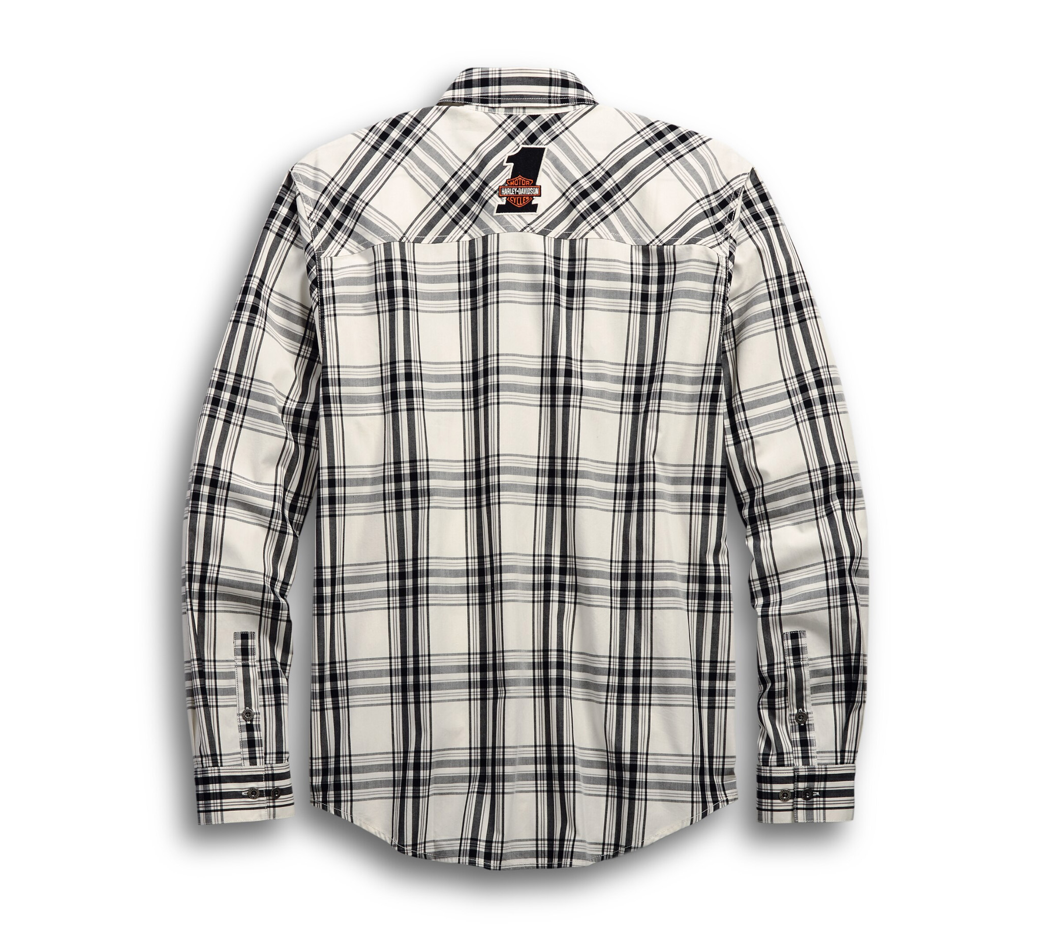 Men's H-D Racing Long Sleeve Plaid Shirt