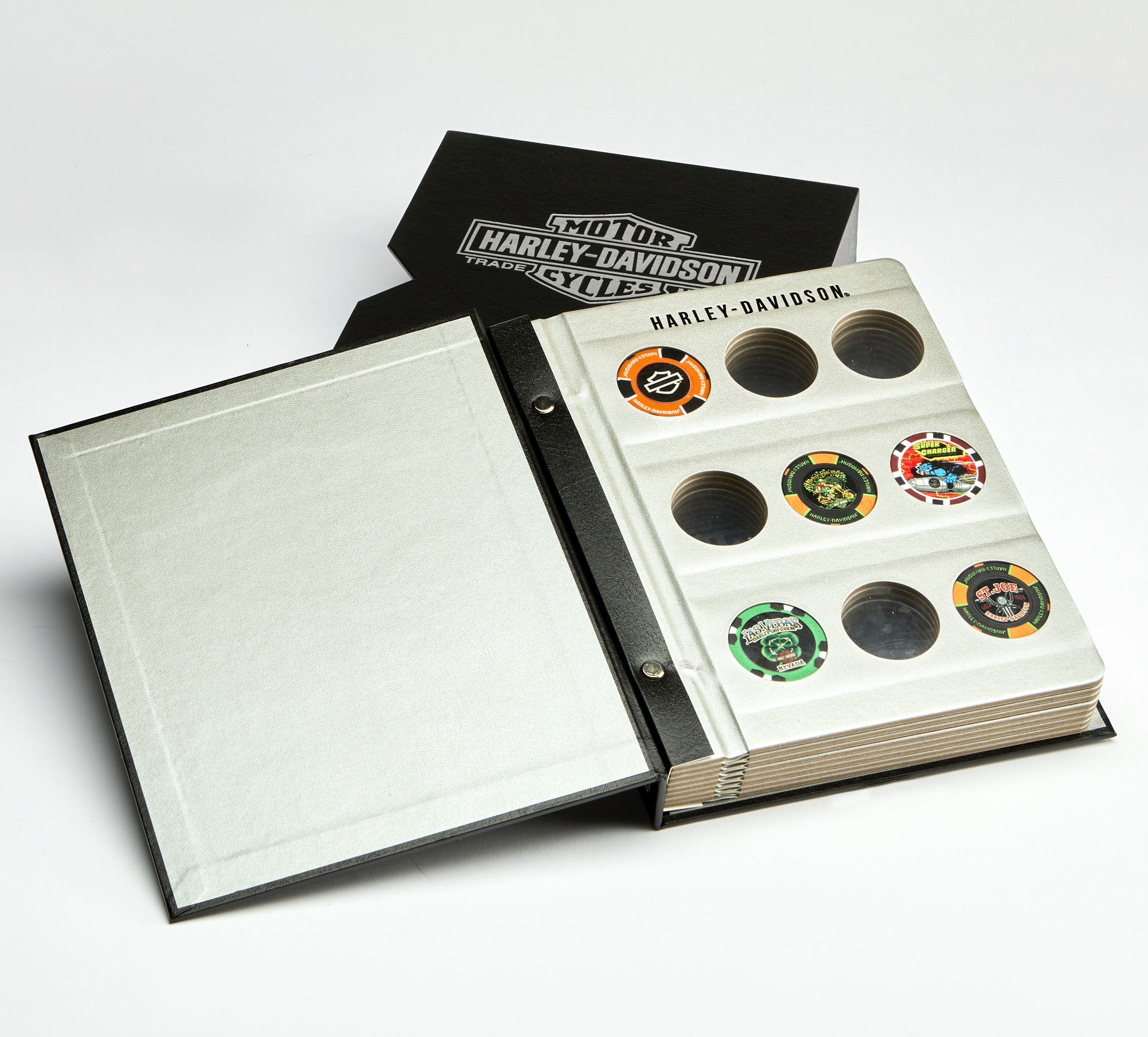 H-D Poker Chip Album 72-chip ct