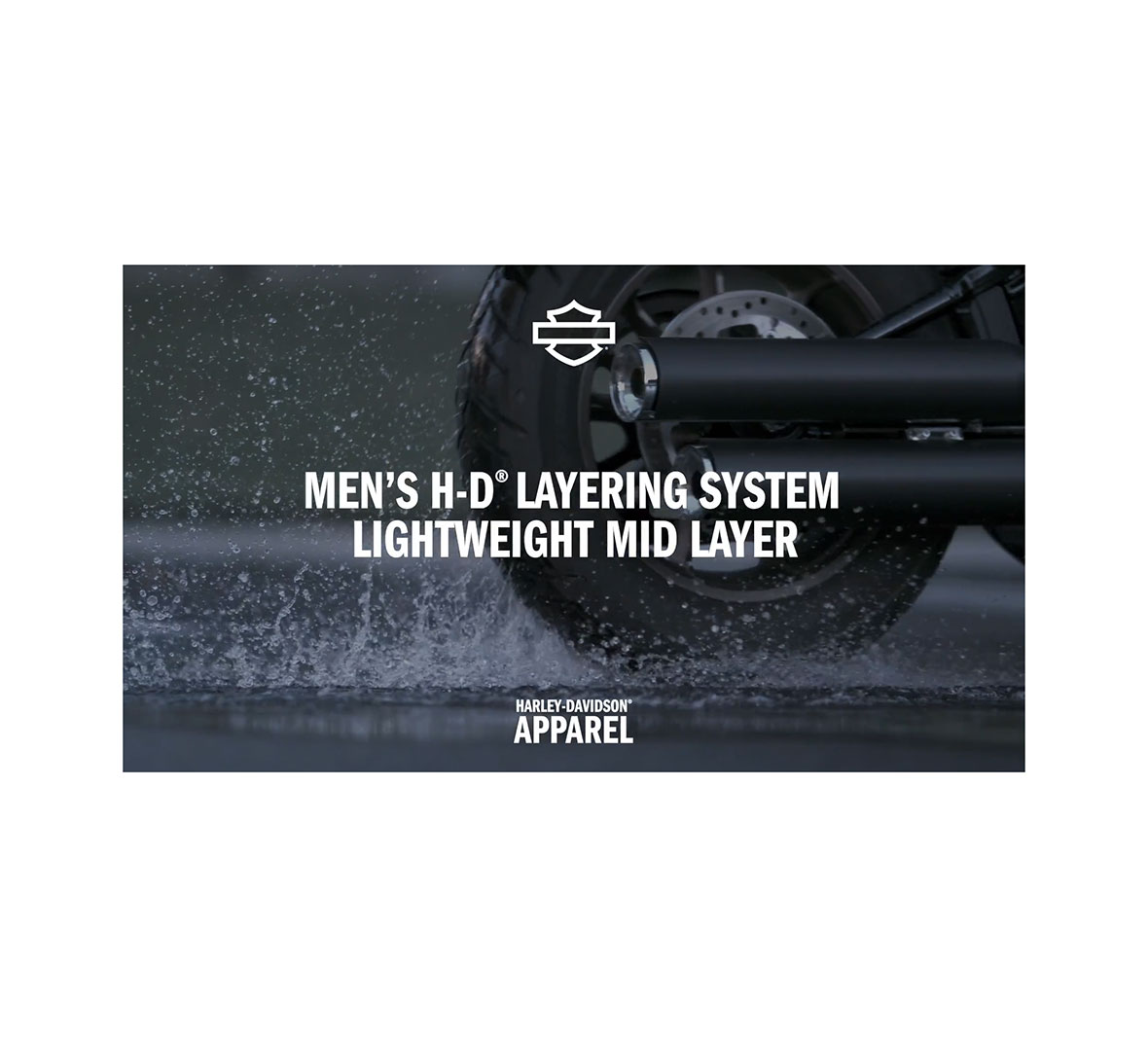 Men's H-D Flex Layering System Lightweight Mid Layer - Black