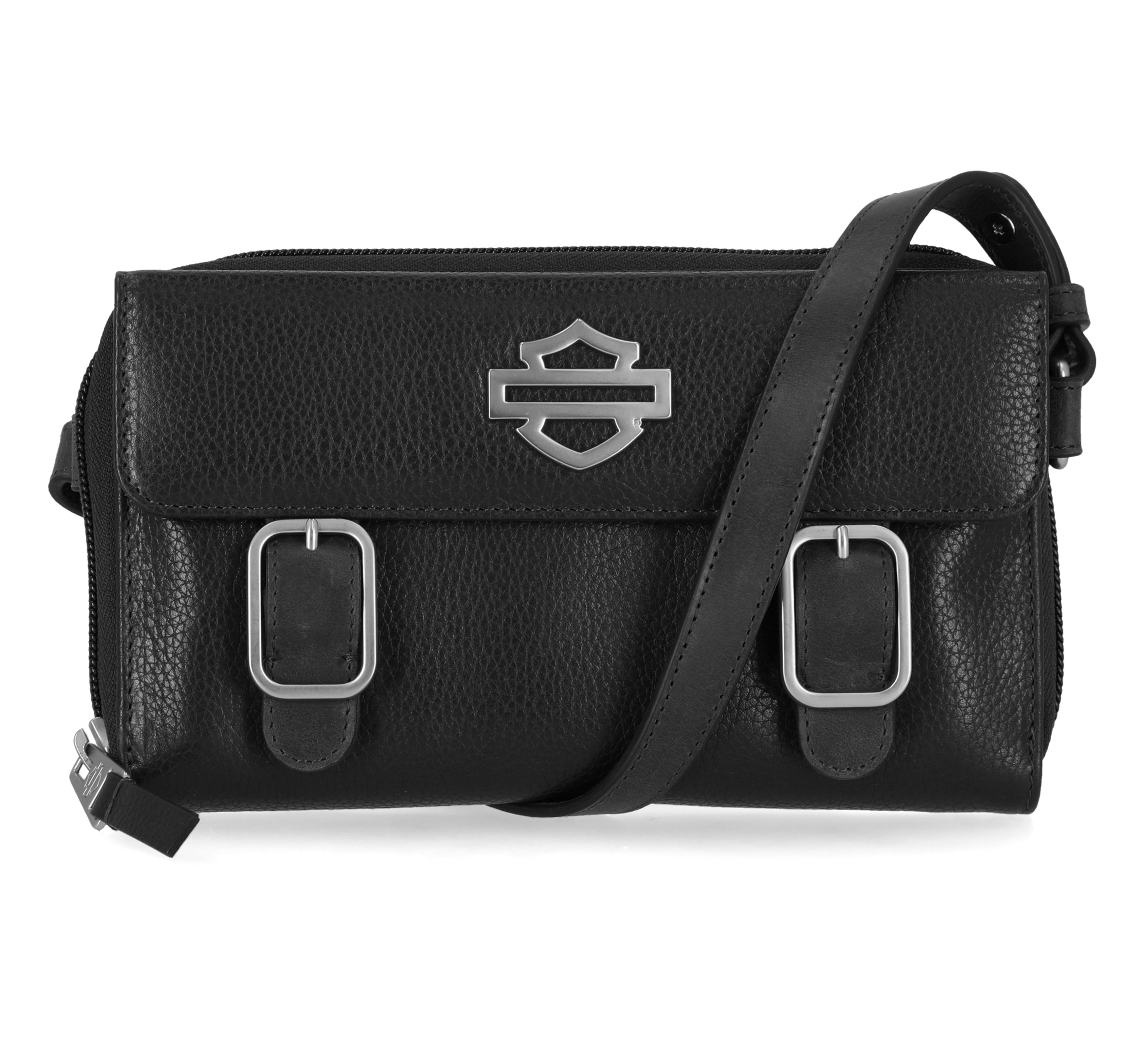 Buckle  Zip Around Crossbody
