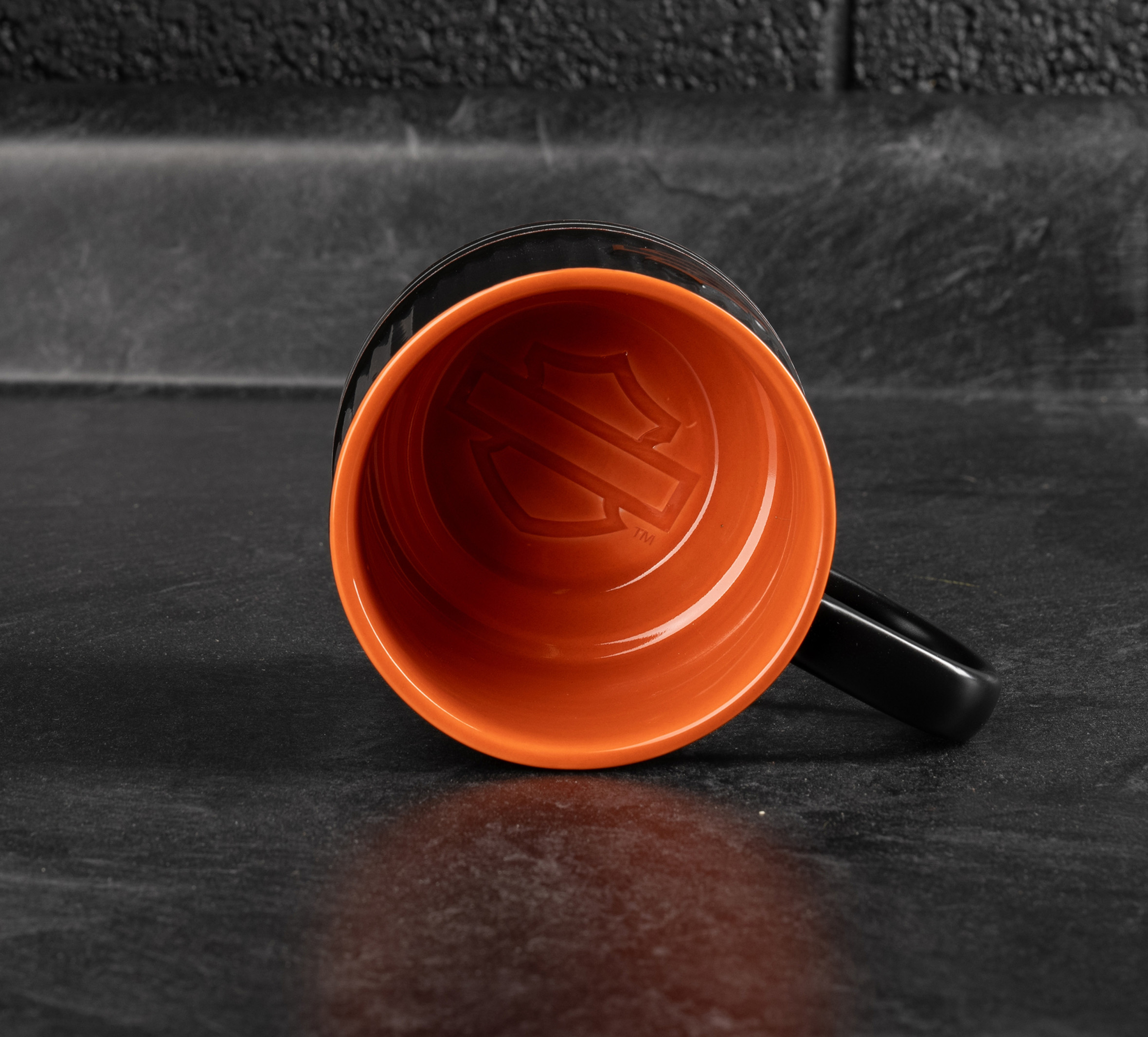 Open Bar & Shield Embossed Mug Set of 2