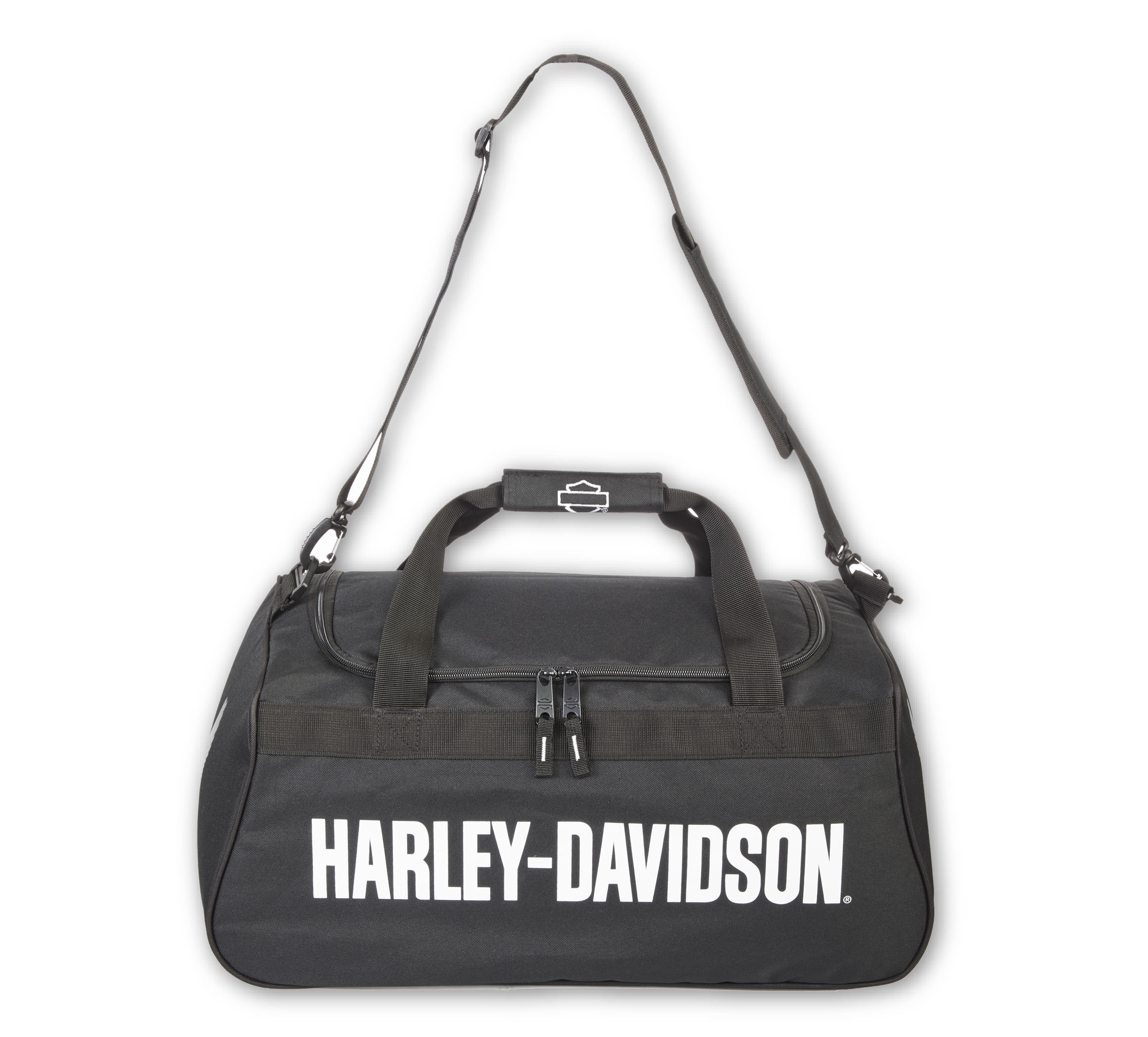 Eagle Logo Duffel in Black/White