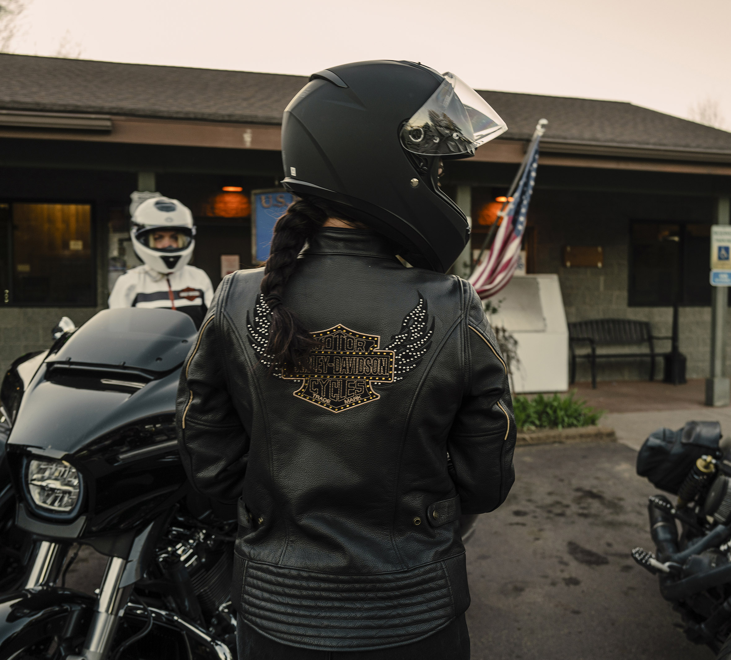 Women's Winged Bling Leather Riding Jacket | Harley-Davidson BR