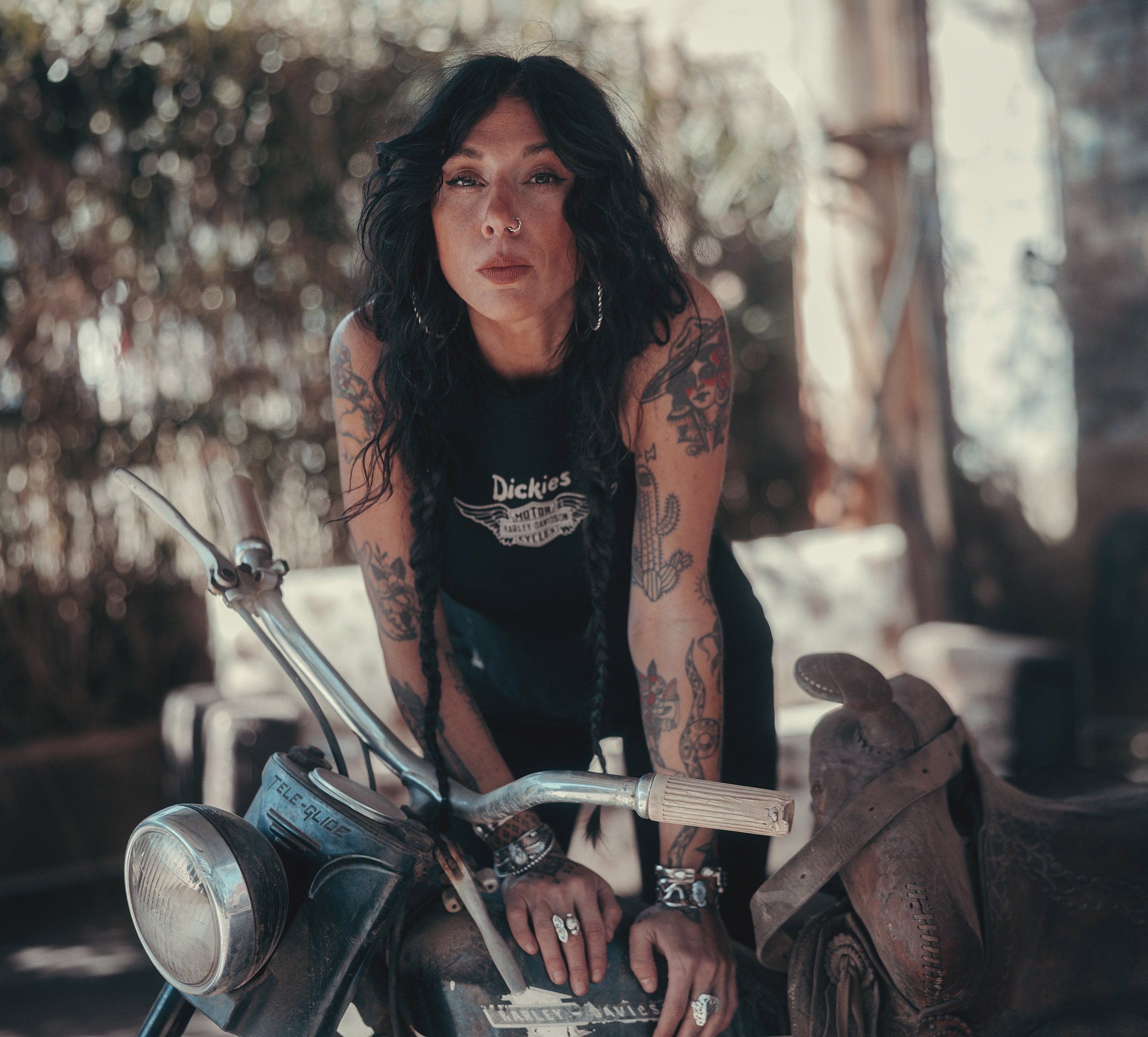 Women's Dickies x H-D Winged Bar & Shield Ribbed Tank
