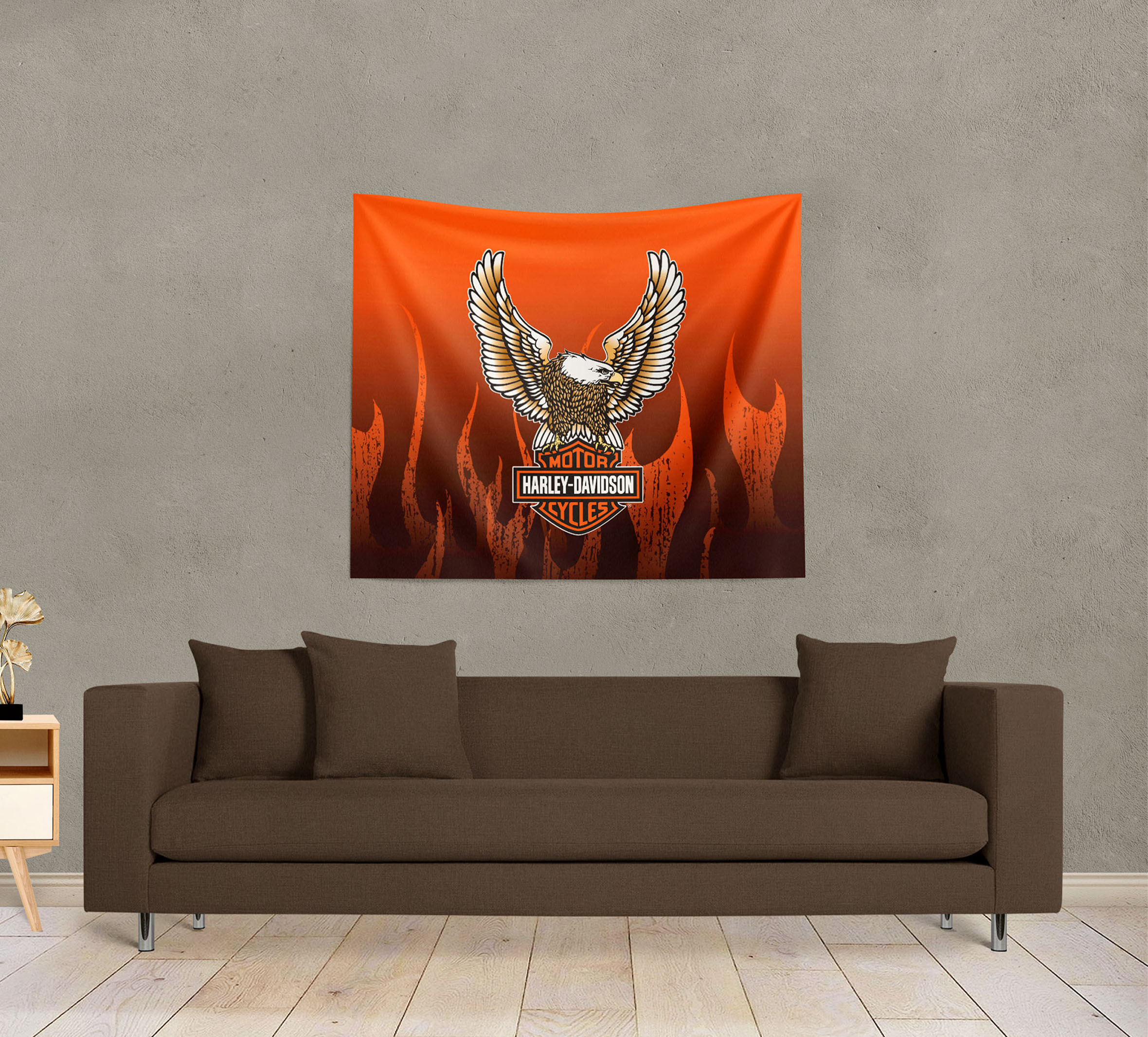 HARLEY−DAVIDSON イーグル壁掛け 40x34 Flying Flames Wall Hanging | Harley-Davidson USA