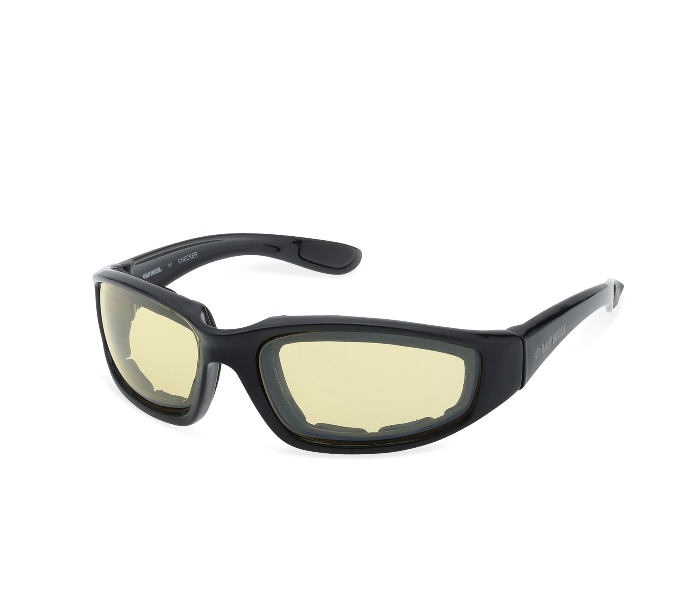 Checker Oval Motorcycle Riding Wrap Sunglasses
