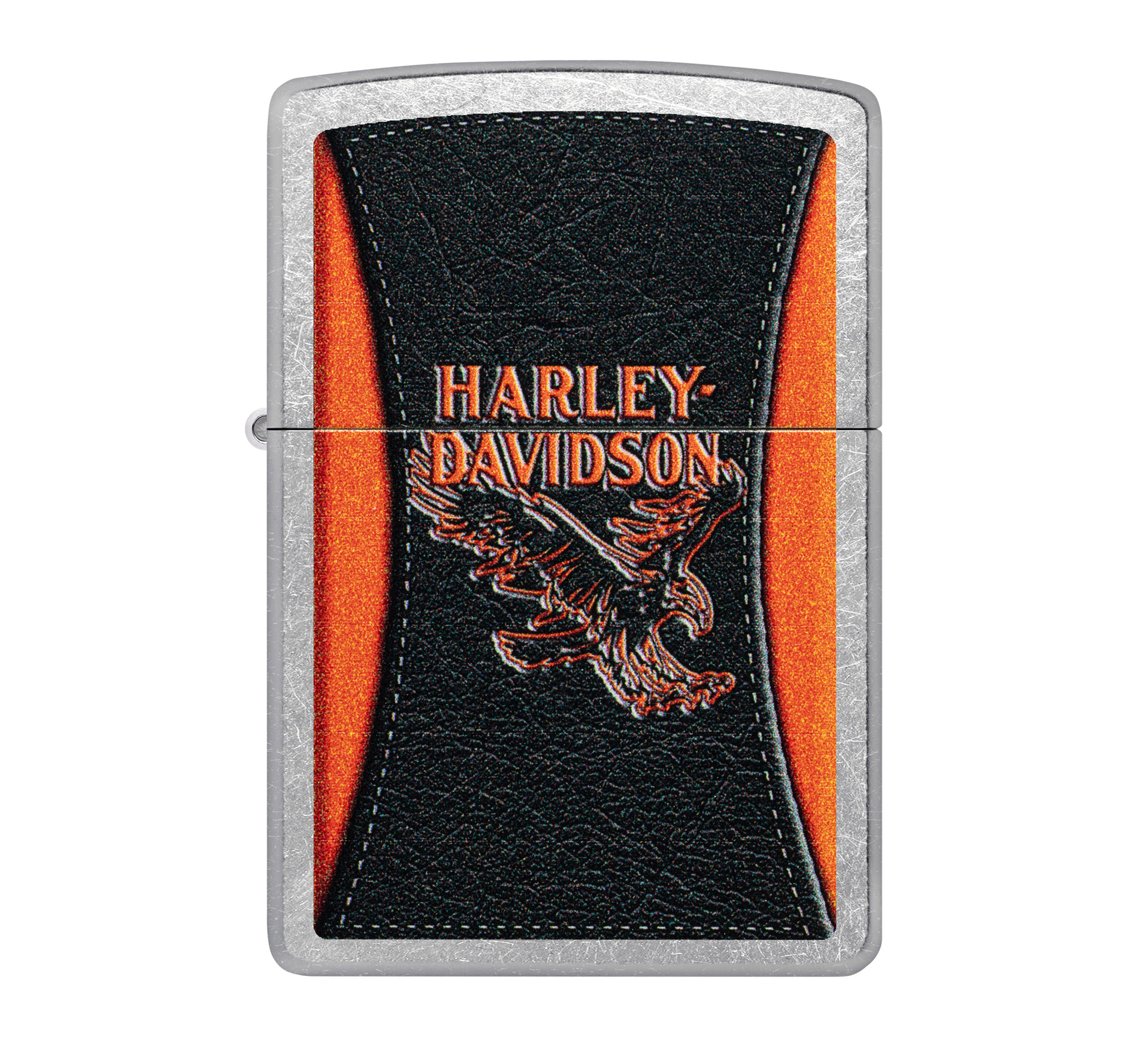 Zippo Harley-Davidson Leathered Eagle Design Street Chrome Windproof Lighter