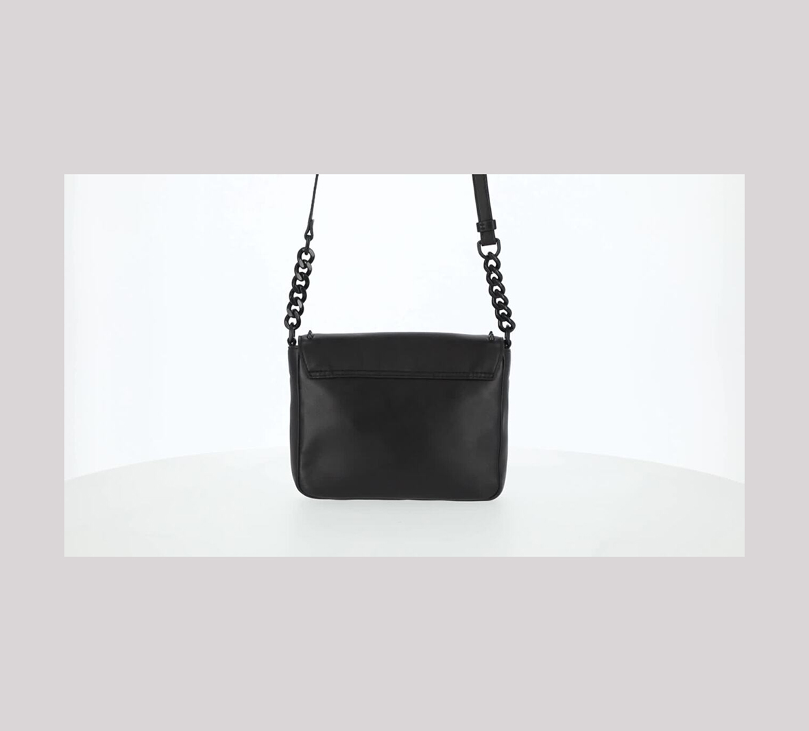 Womens Cone Stud Flap Crossbody Bag