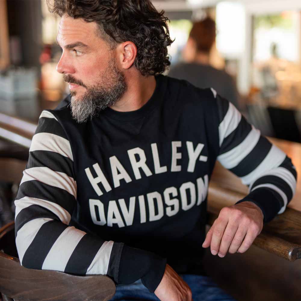 man in striped long sleeve jersey