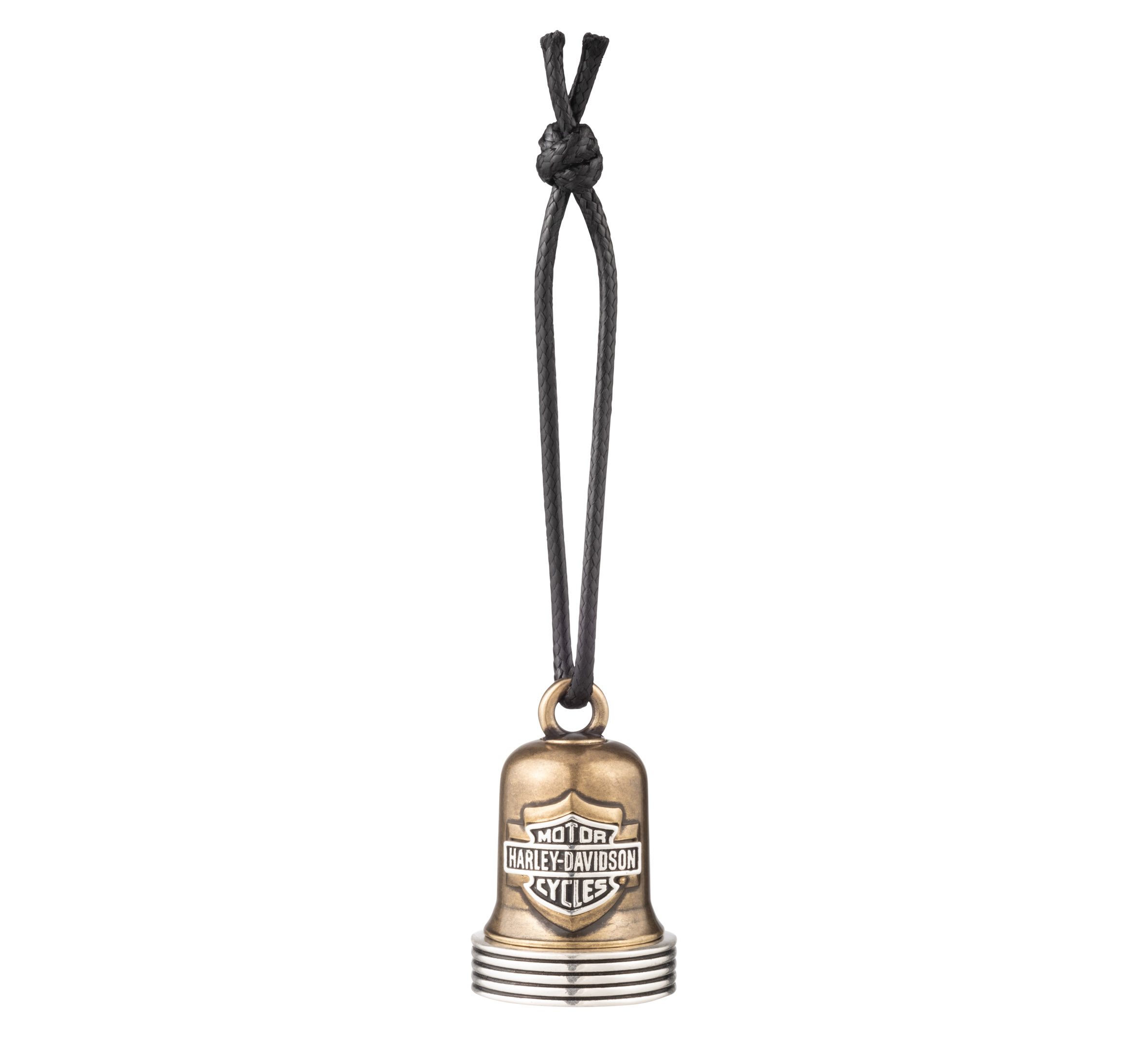 Brass Ribbed Edge Logo Ride Bell