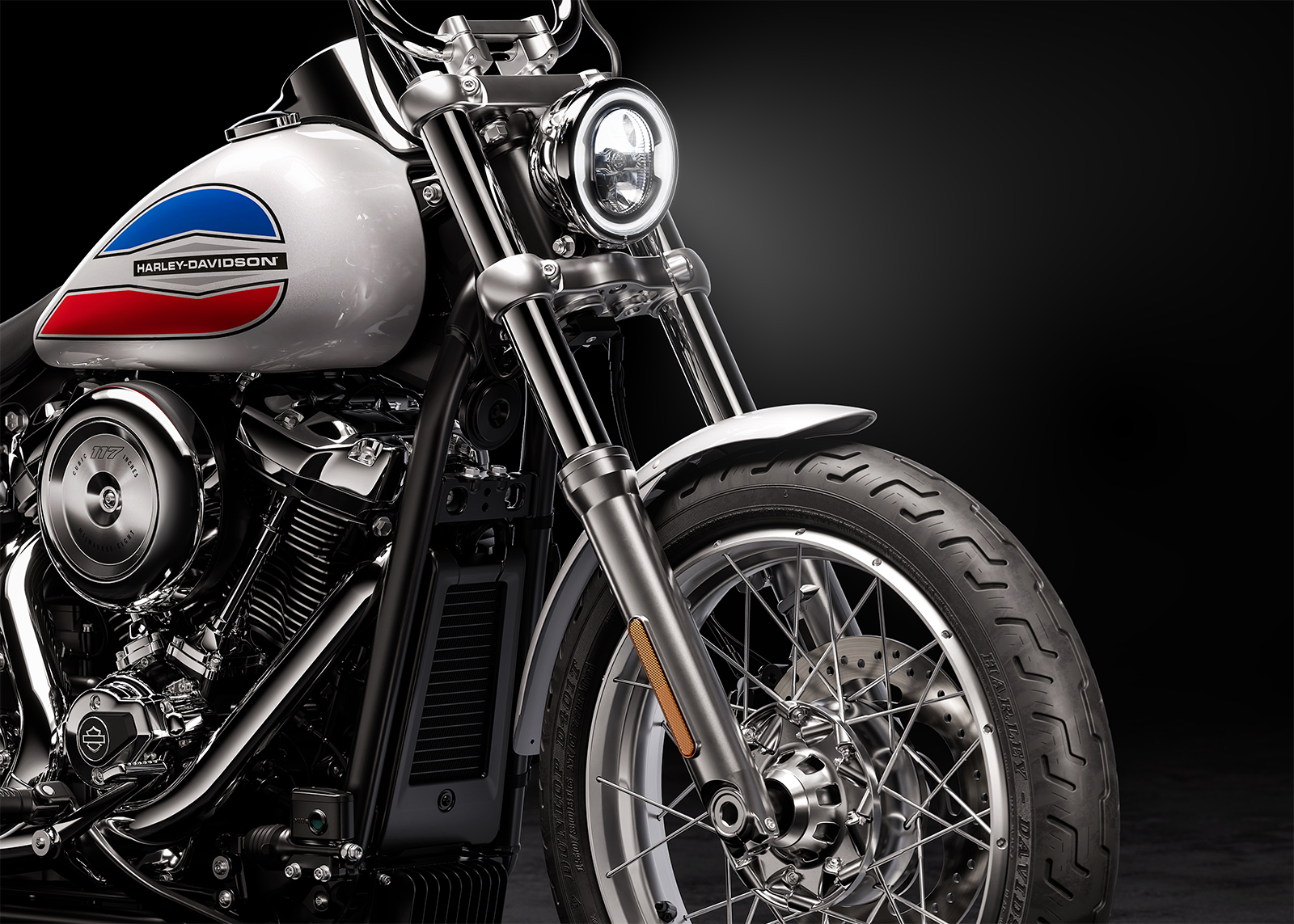 2026 Super Glide Front Suspension Close up Shot