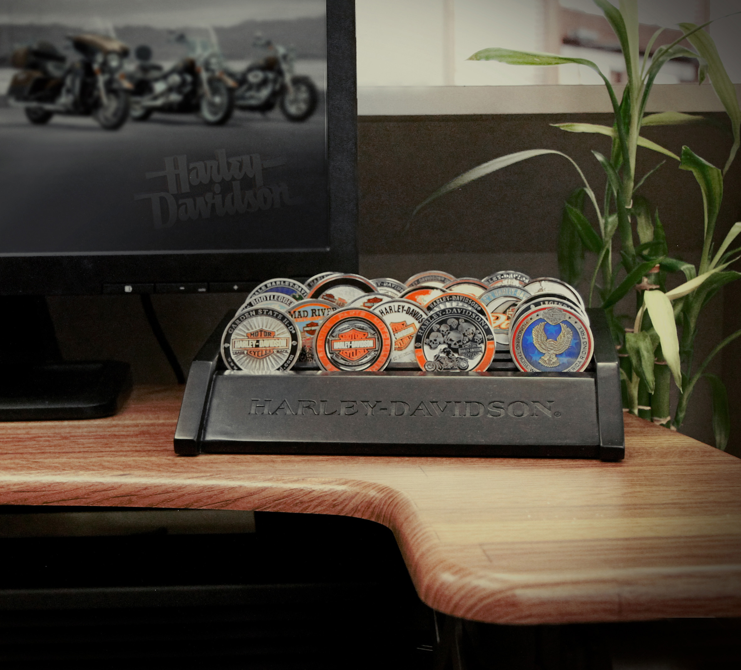 H-D® Wood Small Coin Holder