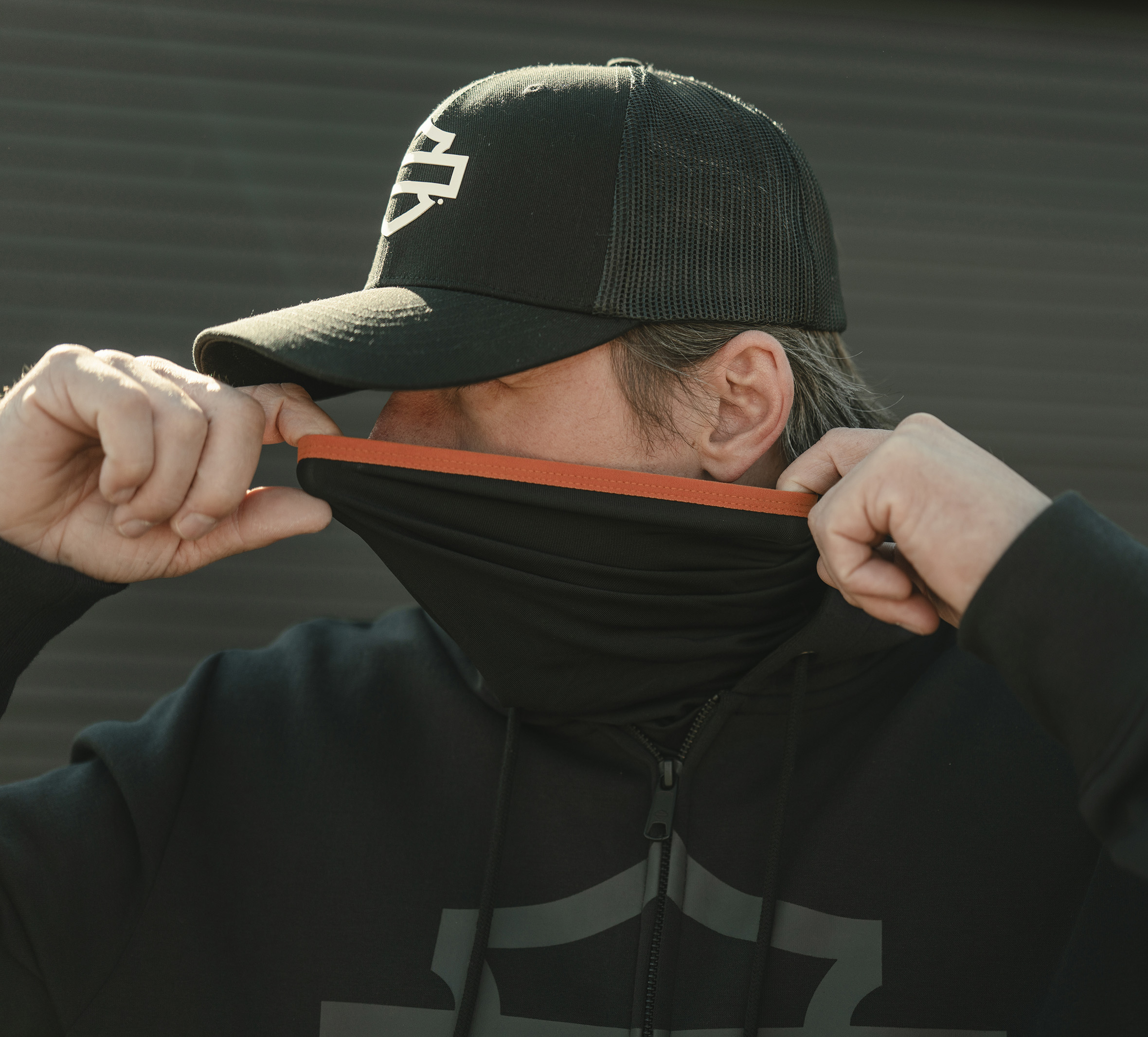 Felpa da uomo con cappuccio e zip H-D TECH