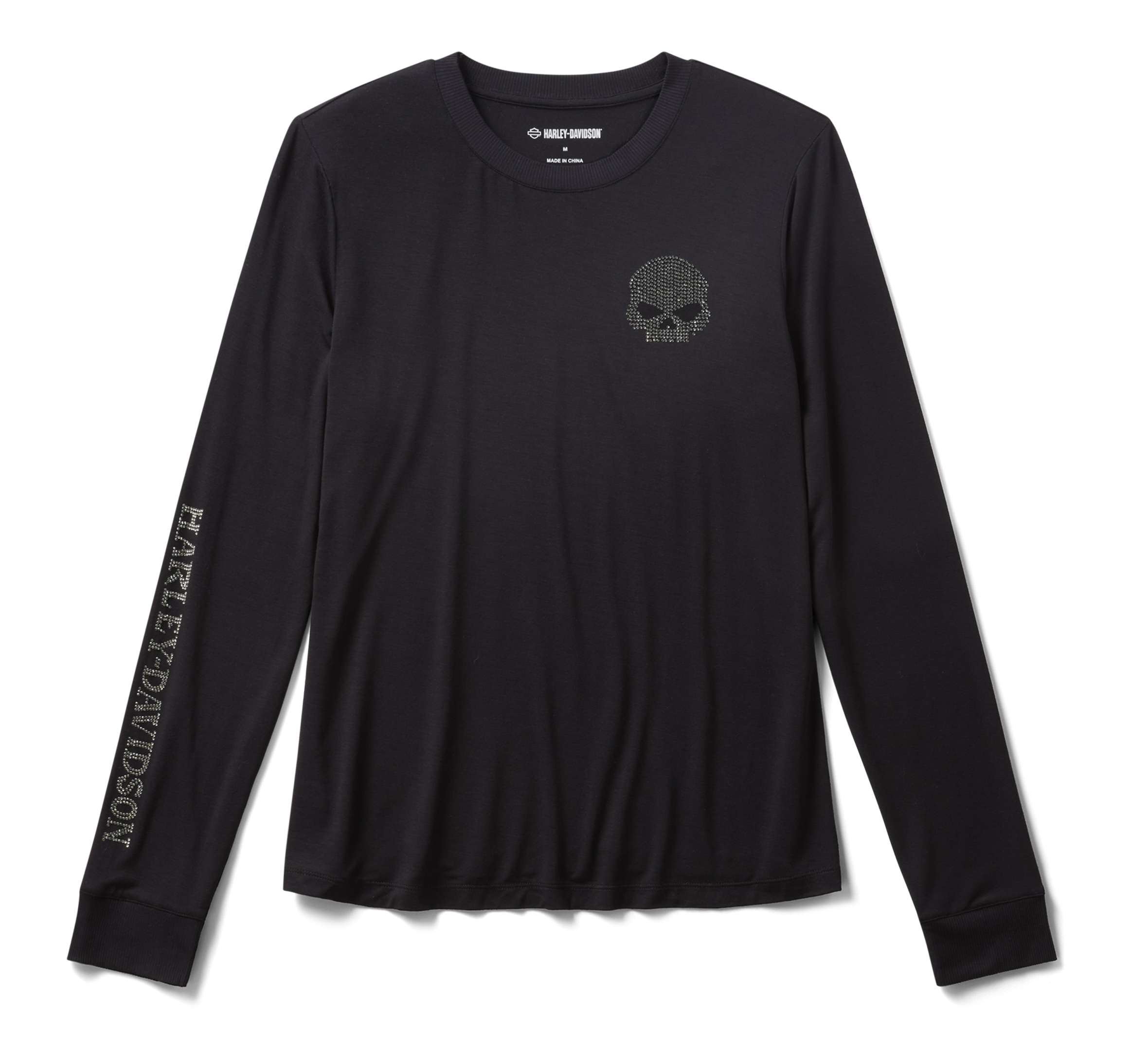 Women's Willie G  Skull Bling Long Sleeve