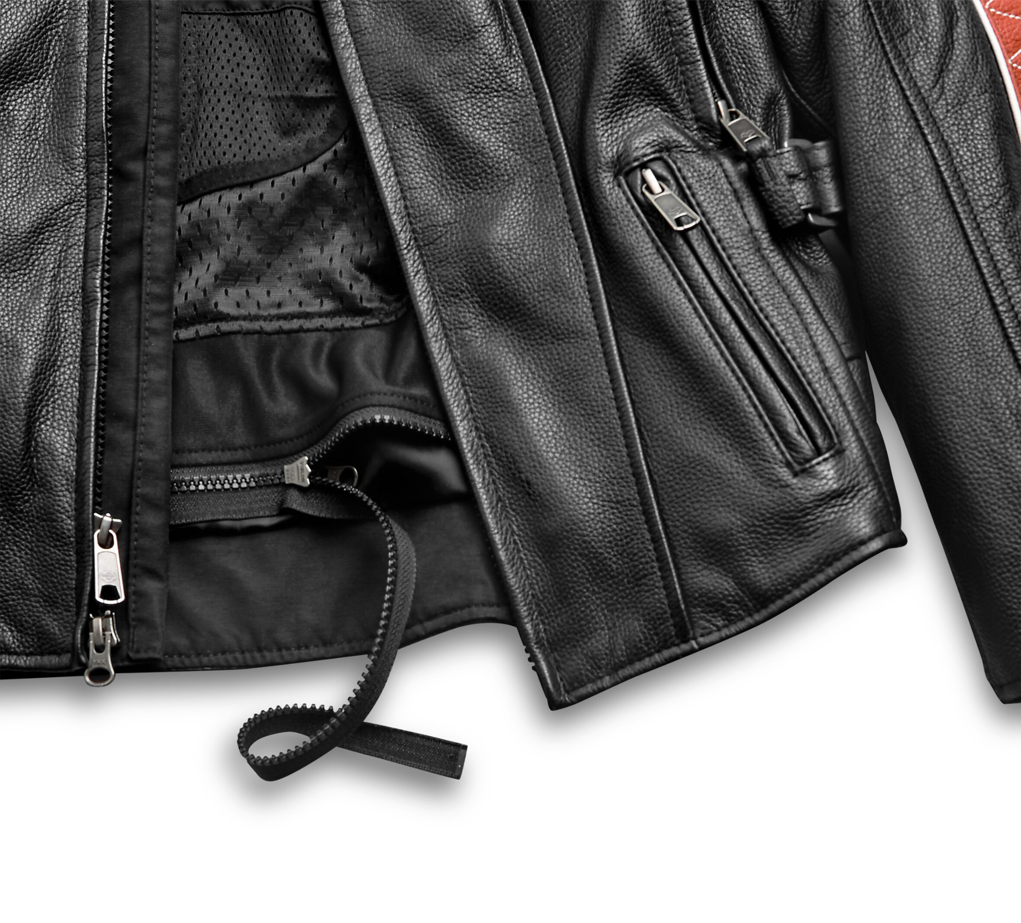 Women's Vanocker Waterproof H-D Triple Vent System Leather Jacket