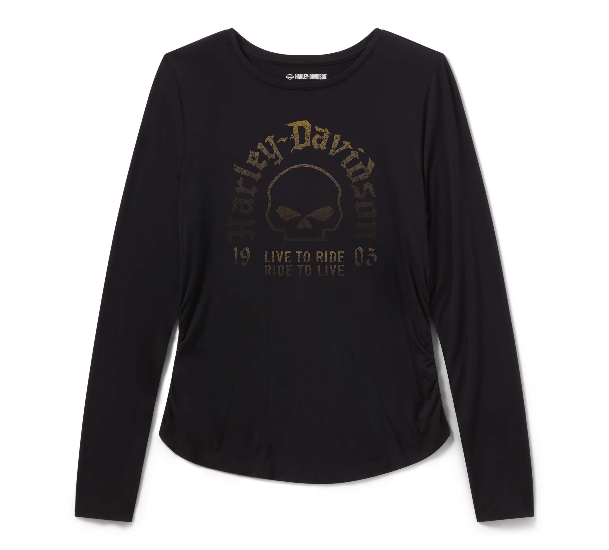 Women's H-D TECH Long Sleeve Top - Harley Black | Harley-Davidson USA