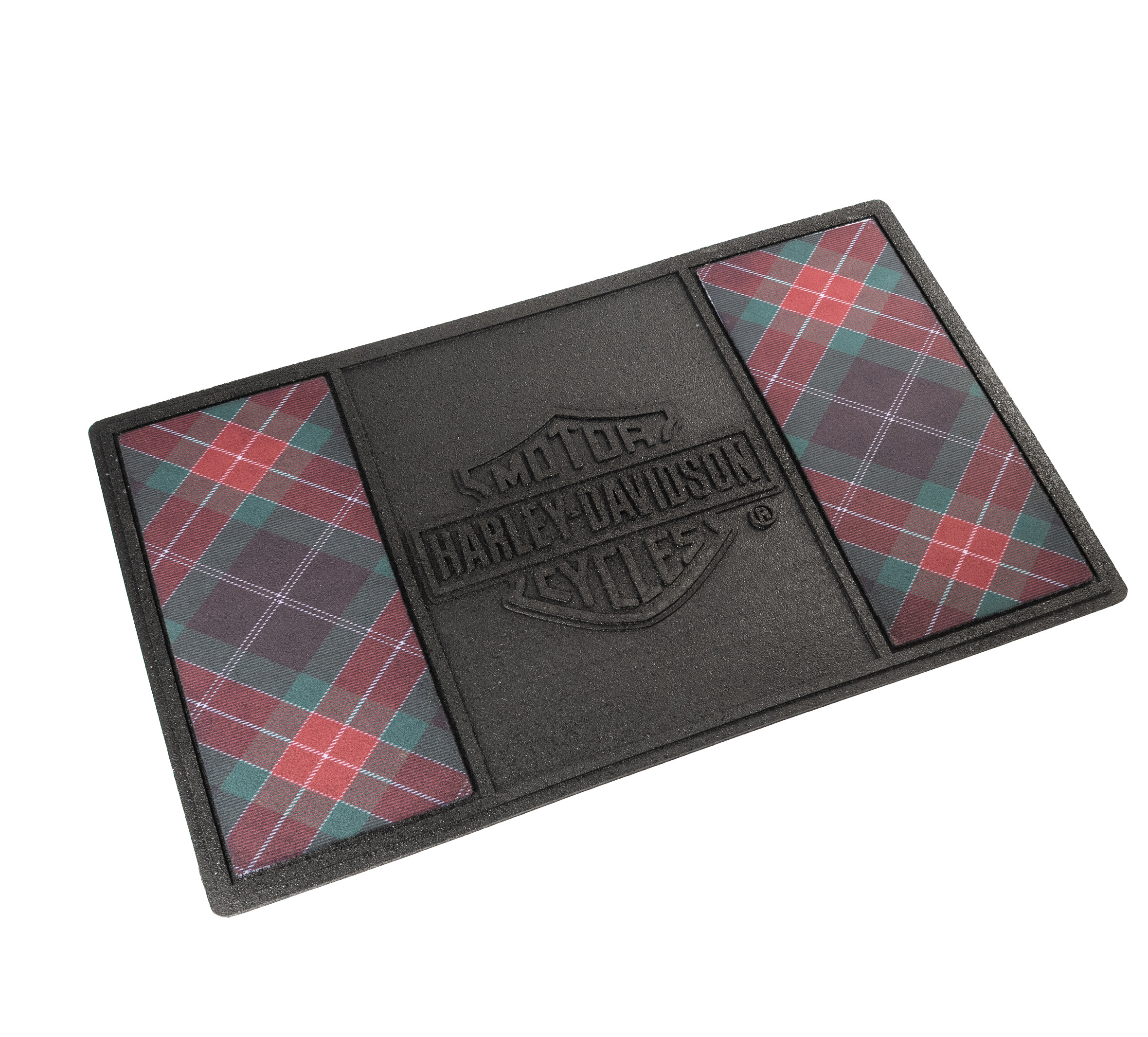 Holiday Plaid Entry Mat