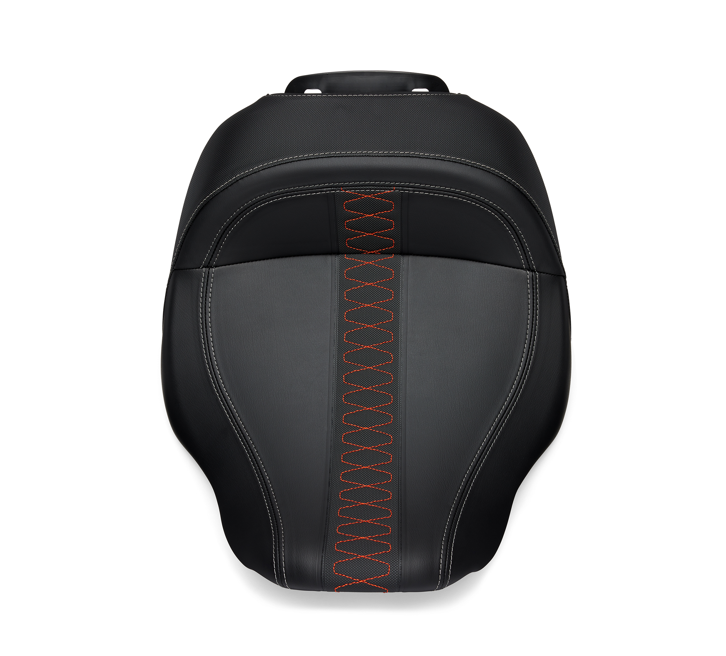 Low-Profile Solo Touring Seat – Orange Stitch