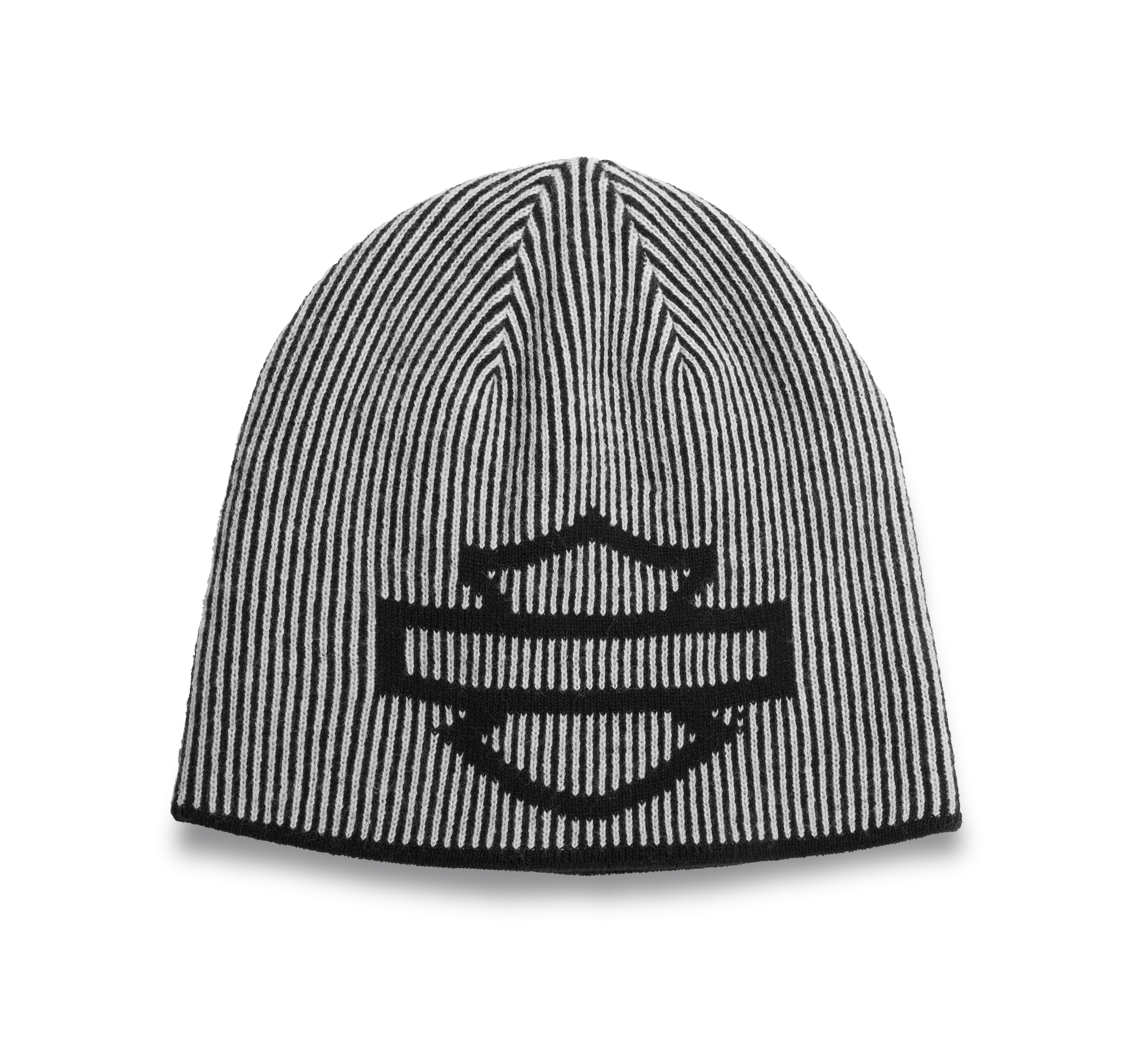 Open Bar & Shield Reversible Knit Hat