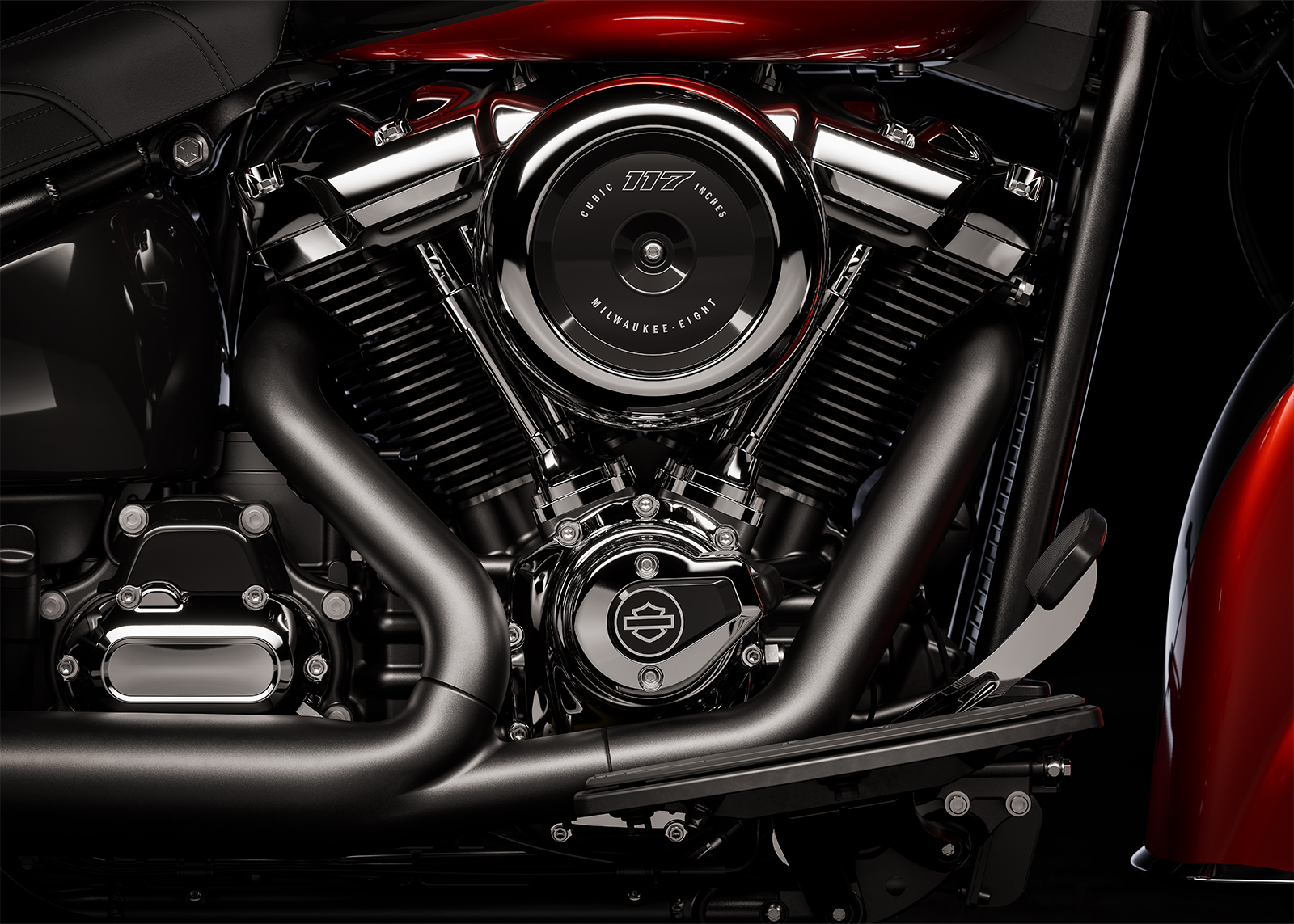 Der Milwaukee-Eight 117 Classic Motor der 2025er Heritage Classic