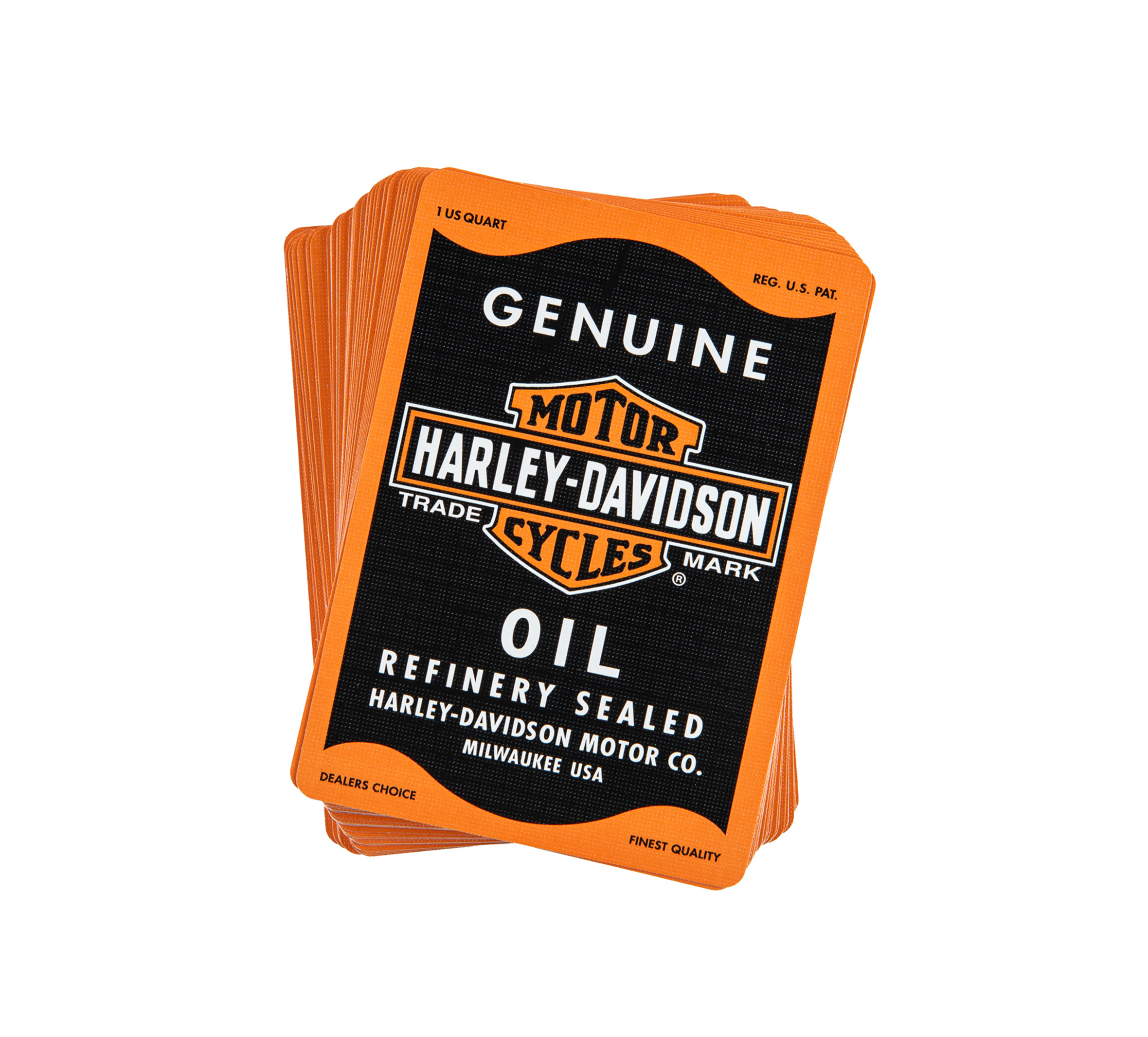 H-D Genuine Motor Oil Can Standard Playing Cards