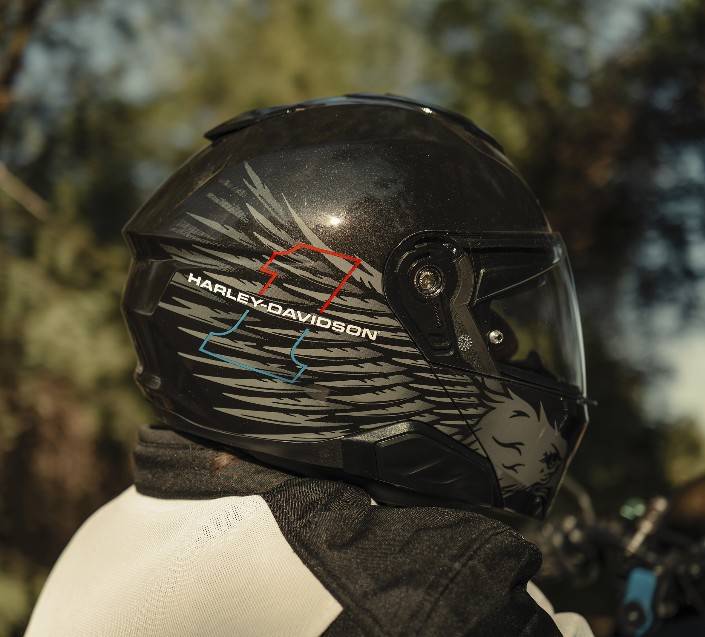 H-D Liberty Eagle Capstone Sun Shield III H35 Modular Helmet