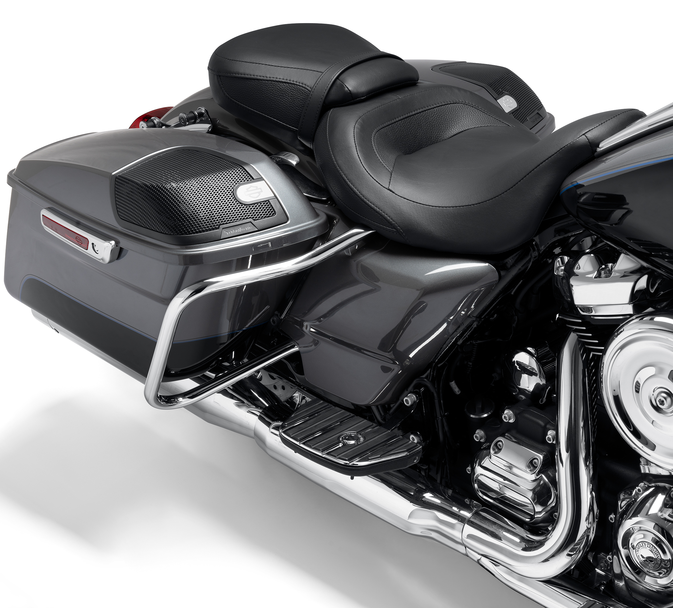 Harley-Davidson Audio powered by Rockford Fosgate Amplifier for Road King Models