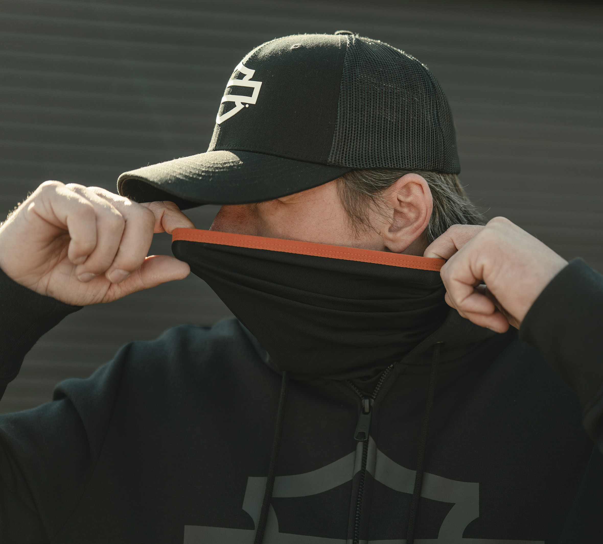 Logo Colorblock Adjustable Trucker Cap - Harley Black | Harley