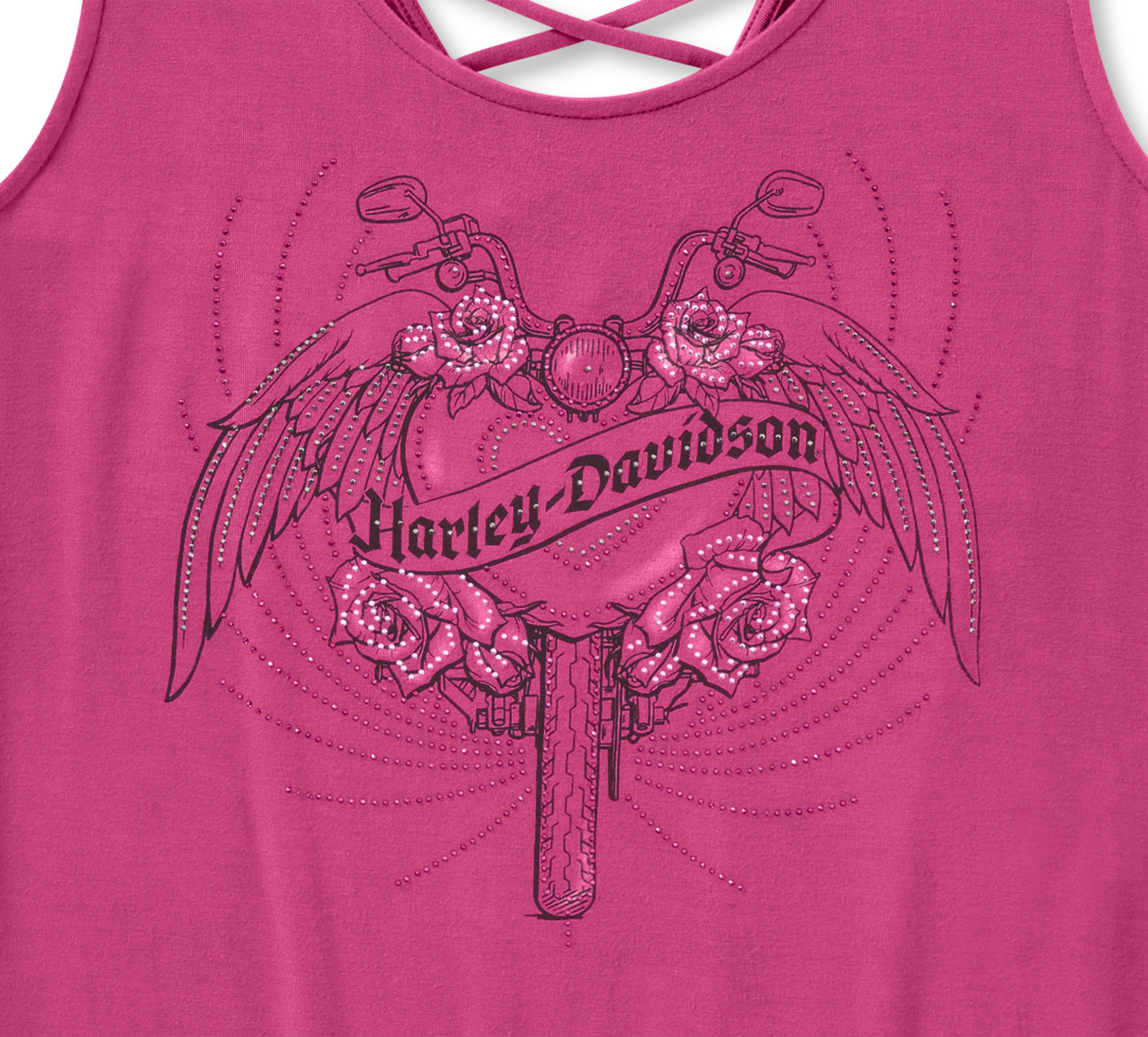 Women's Bling Just Ride Laced Back Tank | Harley-Davidson USA