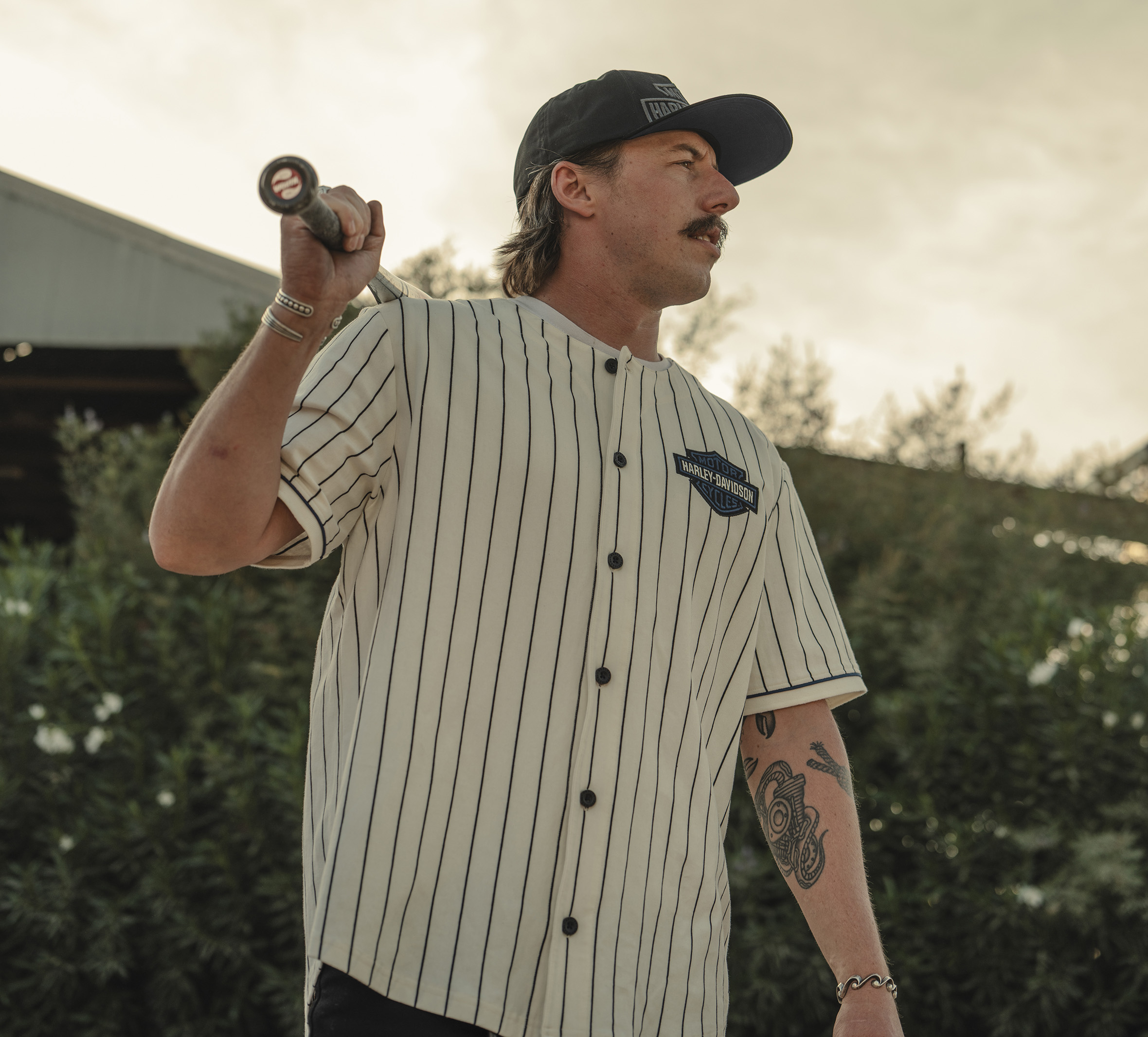 Men's H-D Essential Pinstripe Baseball Jersey