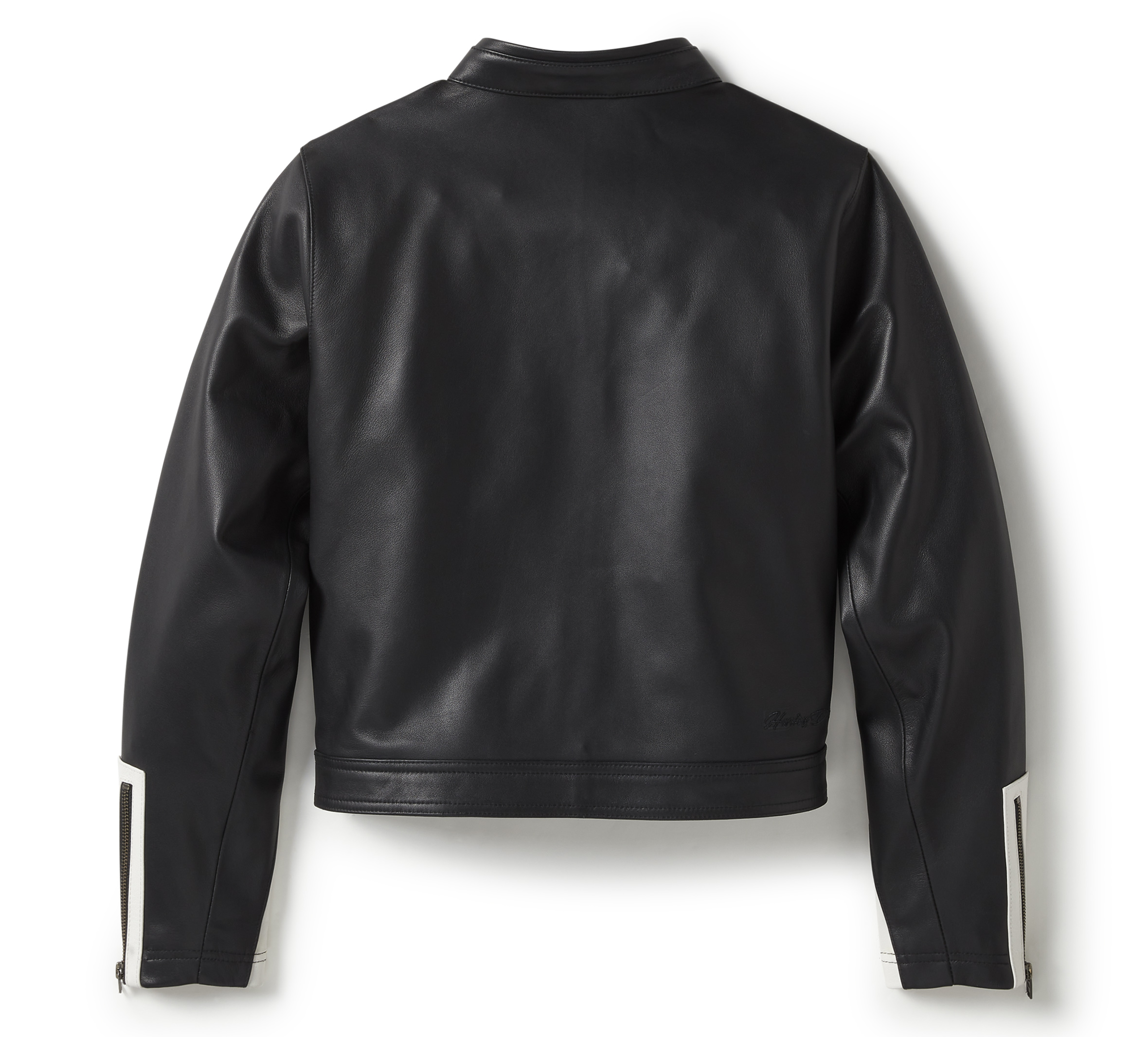 Women's Essential Moto Blocked Leather Jacket