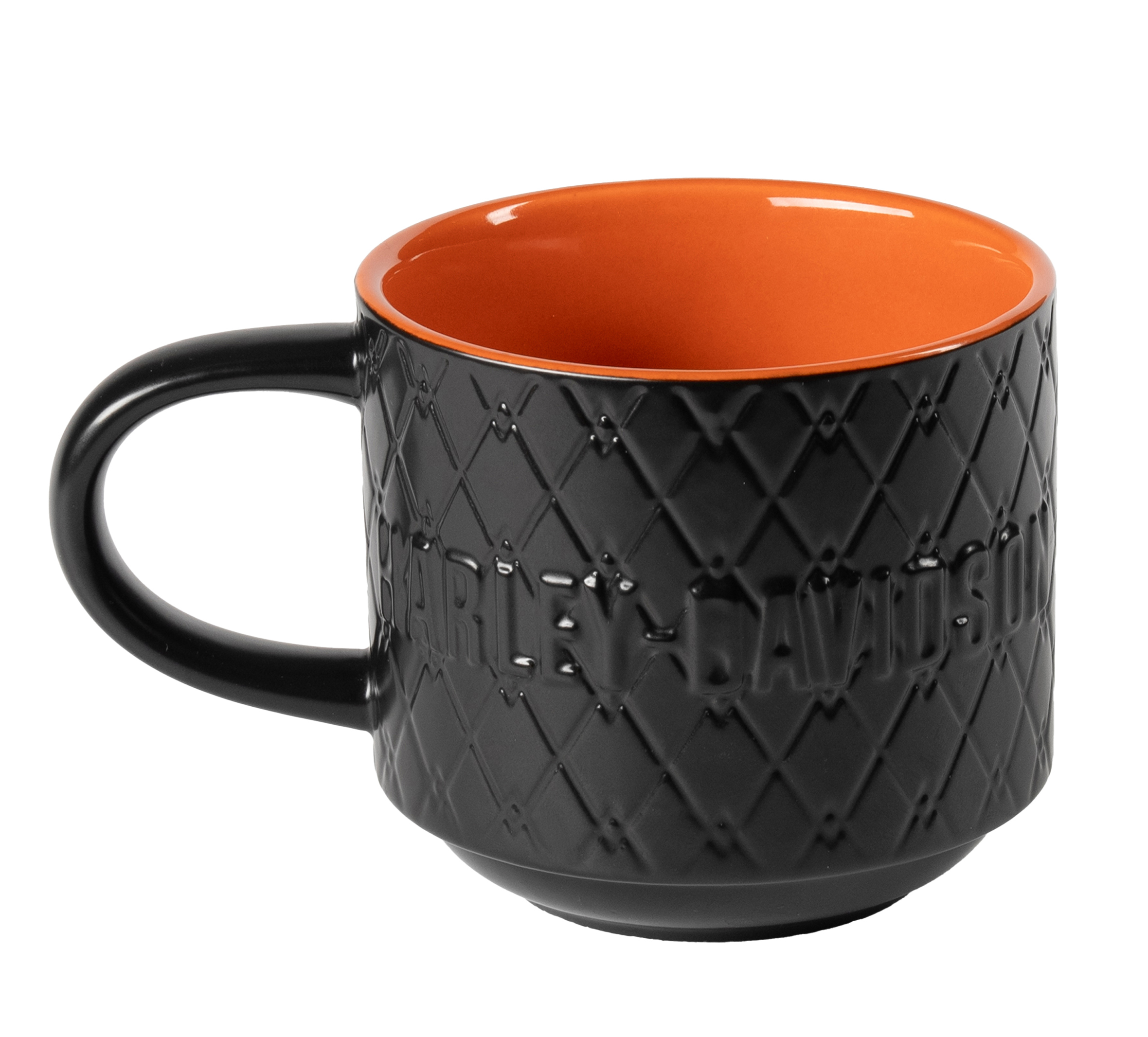 Open Bar & Shield Embossed Mug Set of 2