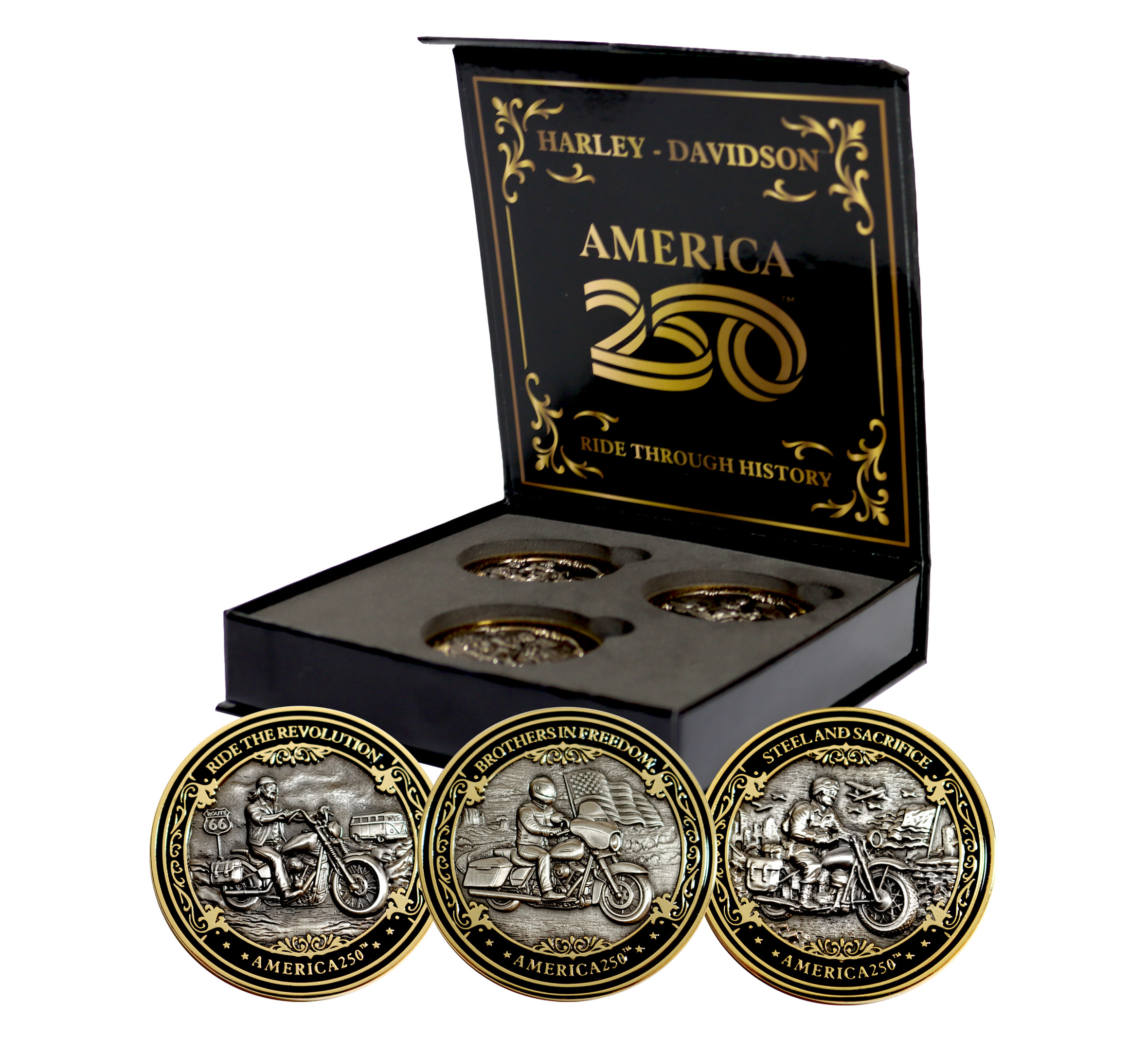 H-D™ America250® Ride Thorugh History Series Collector Coin Set