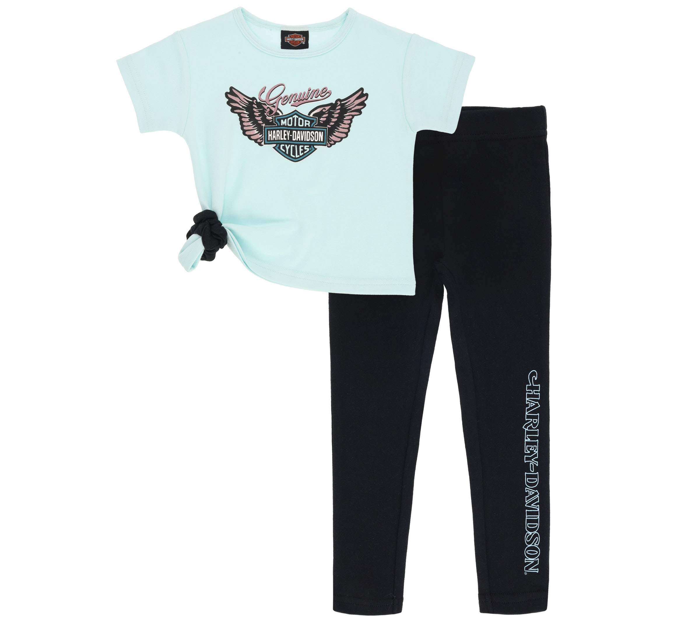 Ensemble de t-shirt avec élastique à cheveux et pantalon